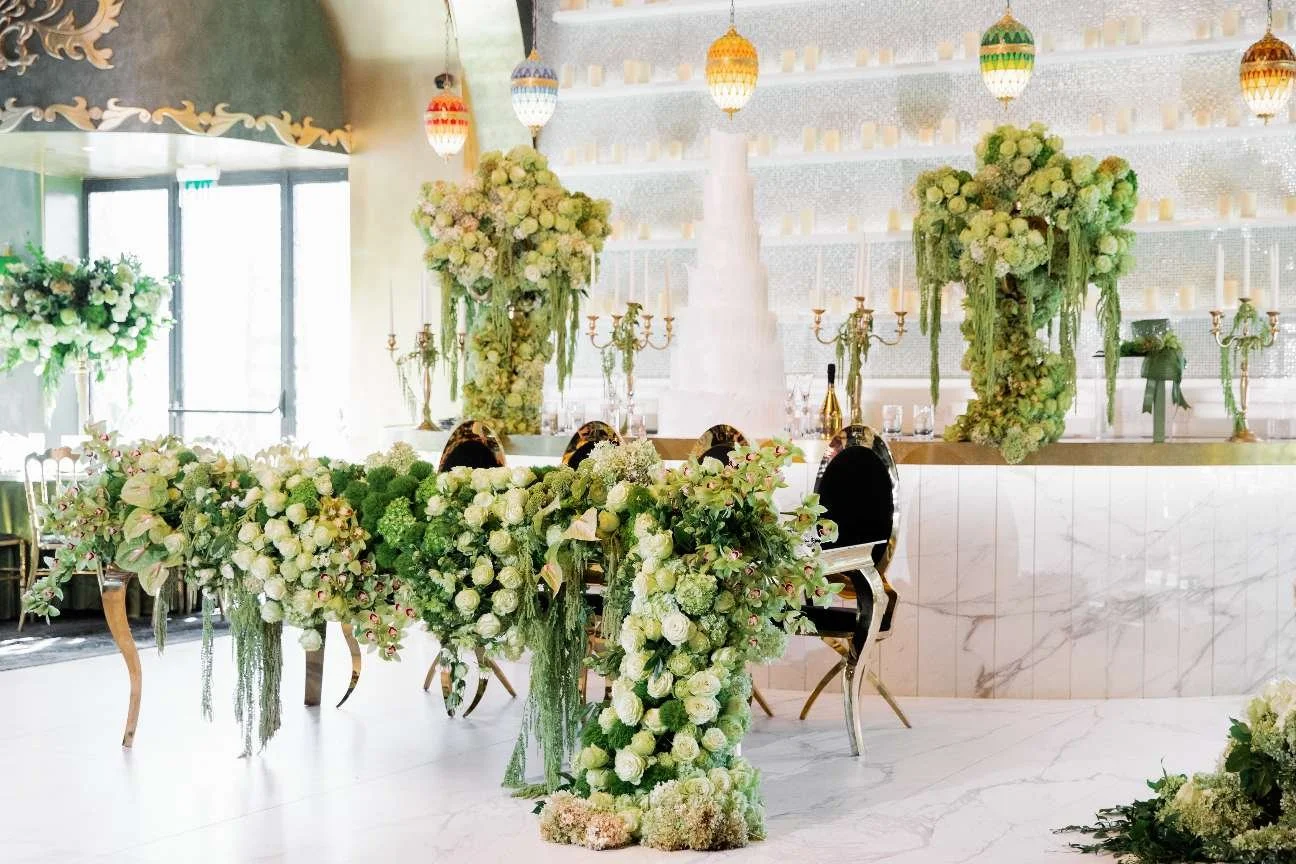 Summer Wedding Design with Green Decor, Natural Texture, and Fresh Reception Styling