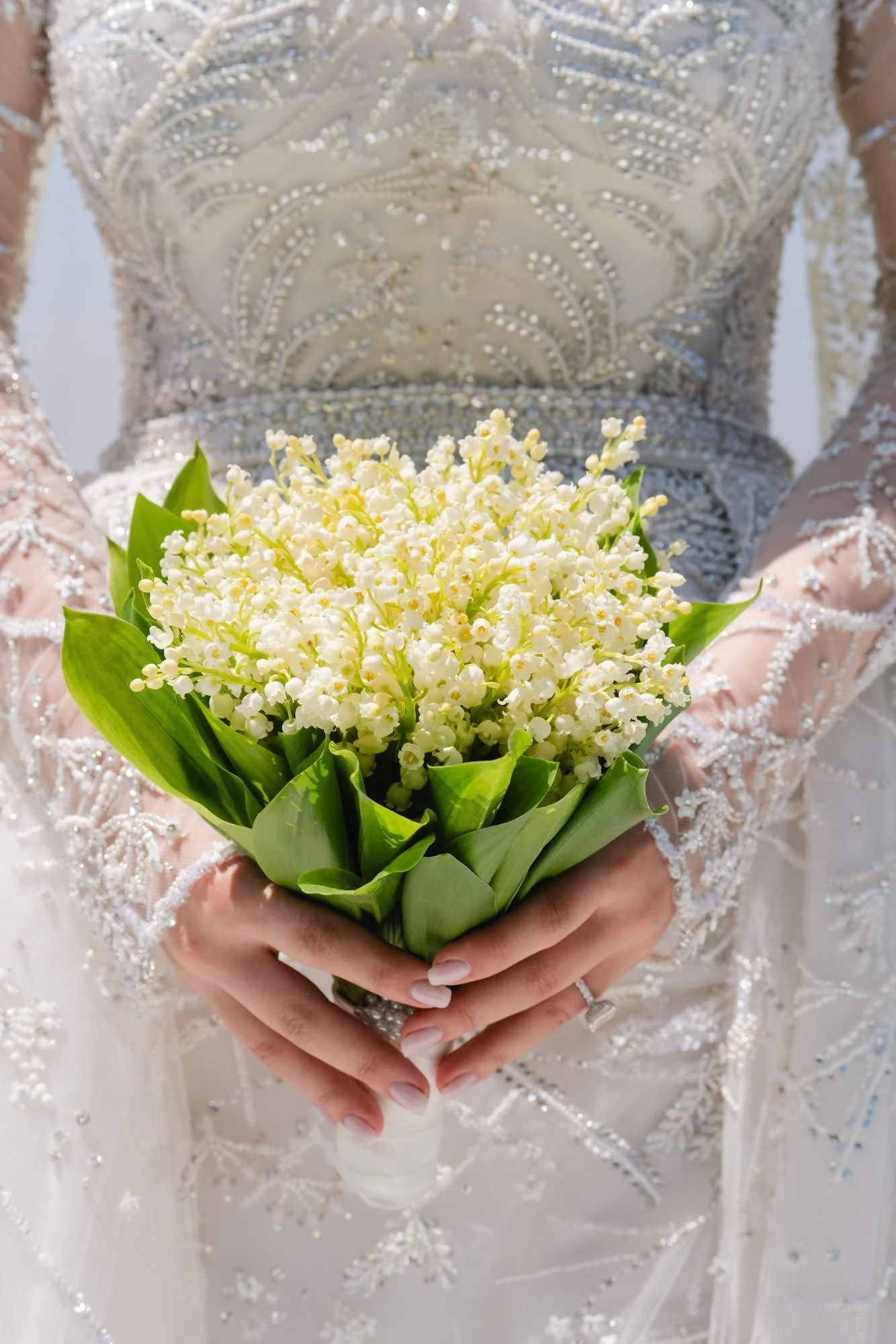 Wedding Planner in Los Angeles Designing a Bridal Bouquet with Soft White Florals