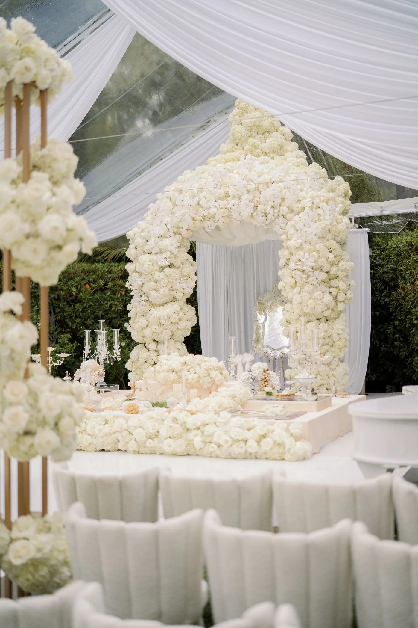Wedding Planner in Beverly Hills Creating an All-White Persian Wedding with Timeless Elegance