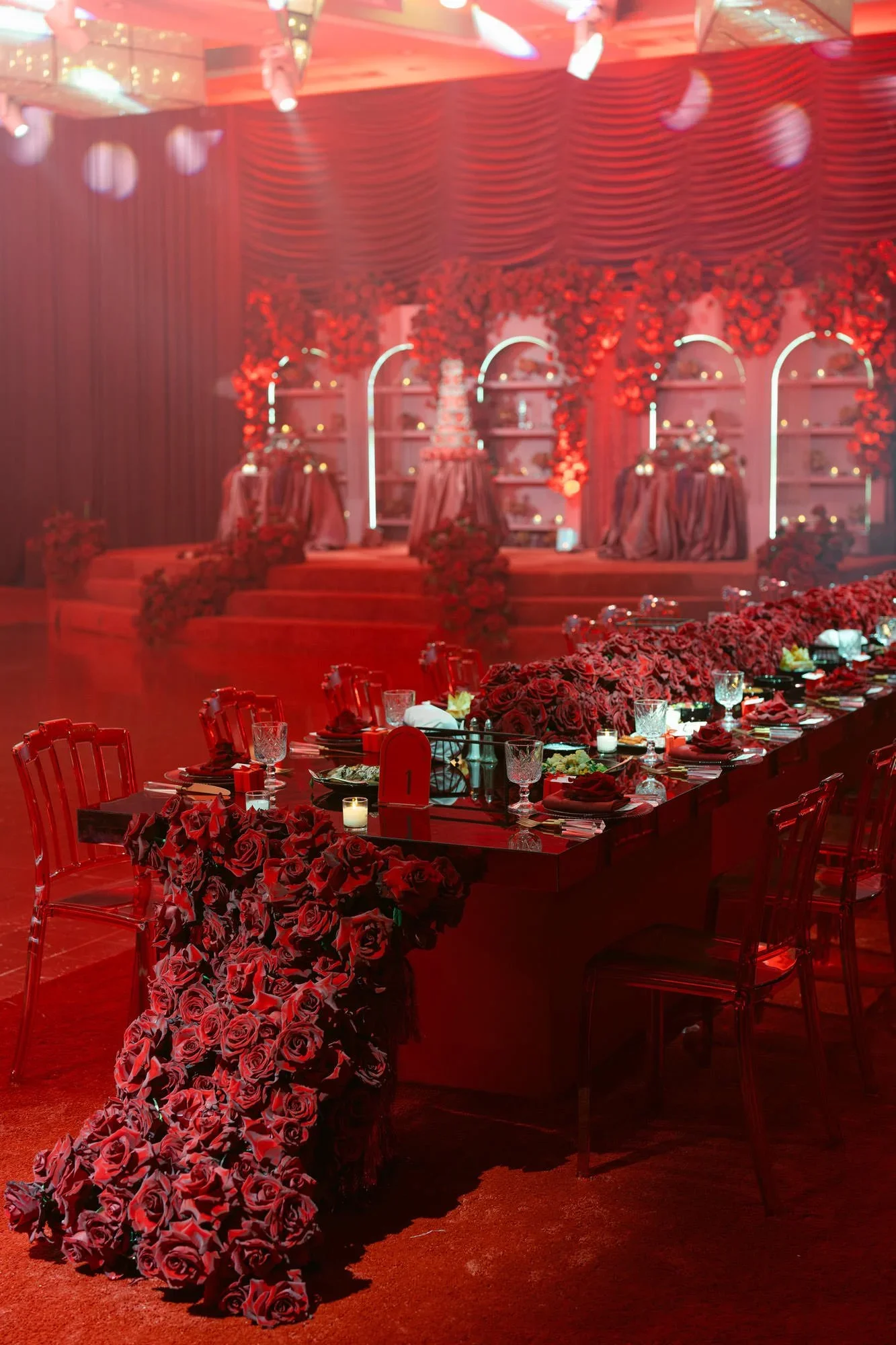 Event Planner Los Angeles Creating a Sweet 16 Event with Red Rose Decor and Luxe Styling
