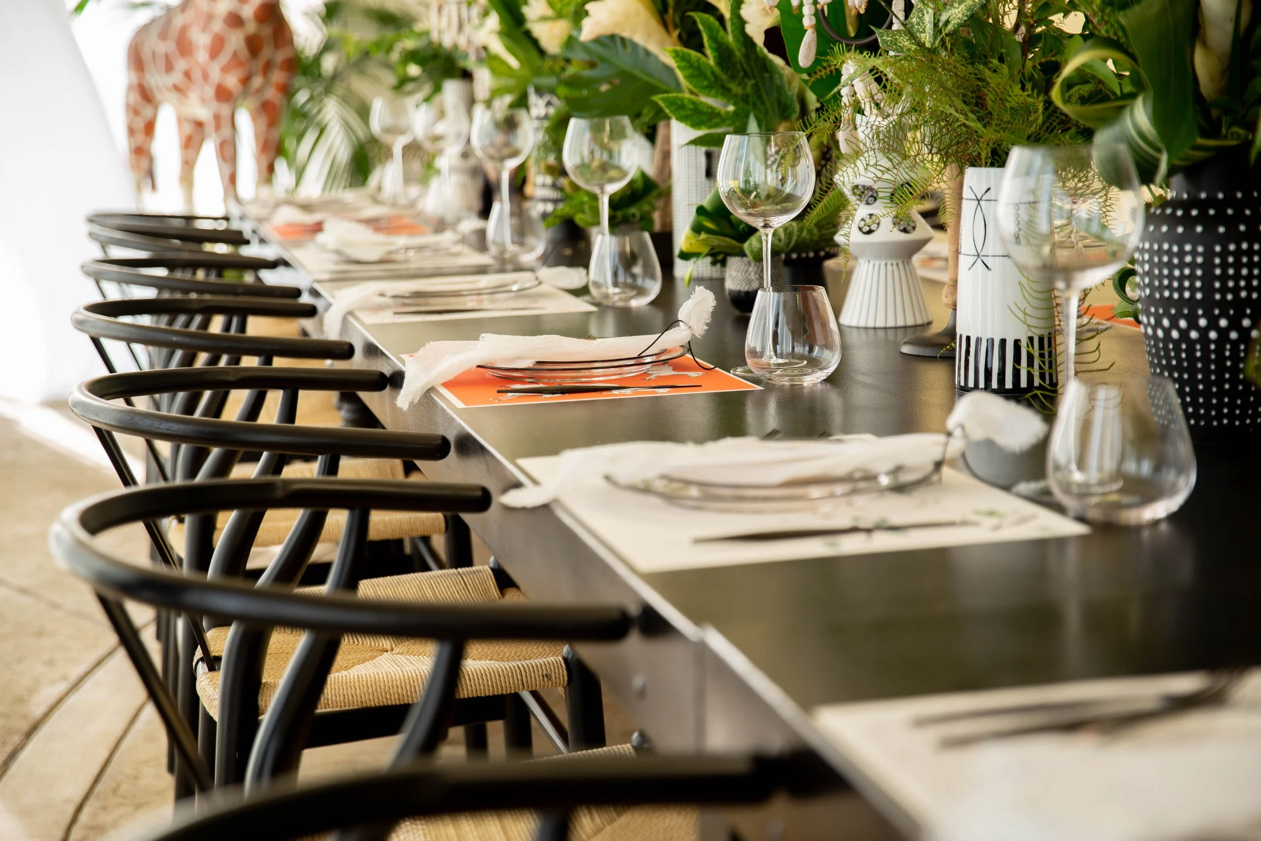 Party Planner and Event Producer - Safari Themed Baby Shower Table Design