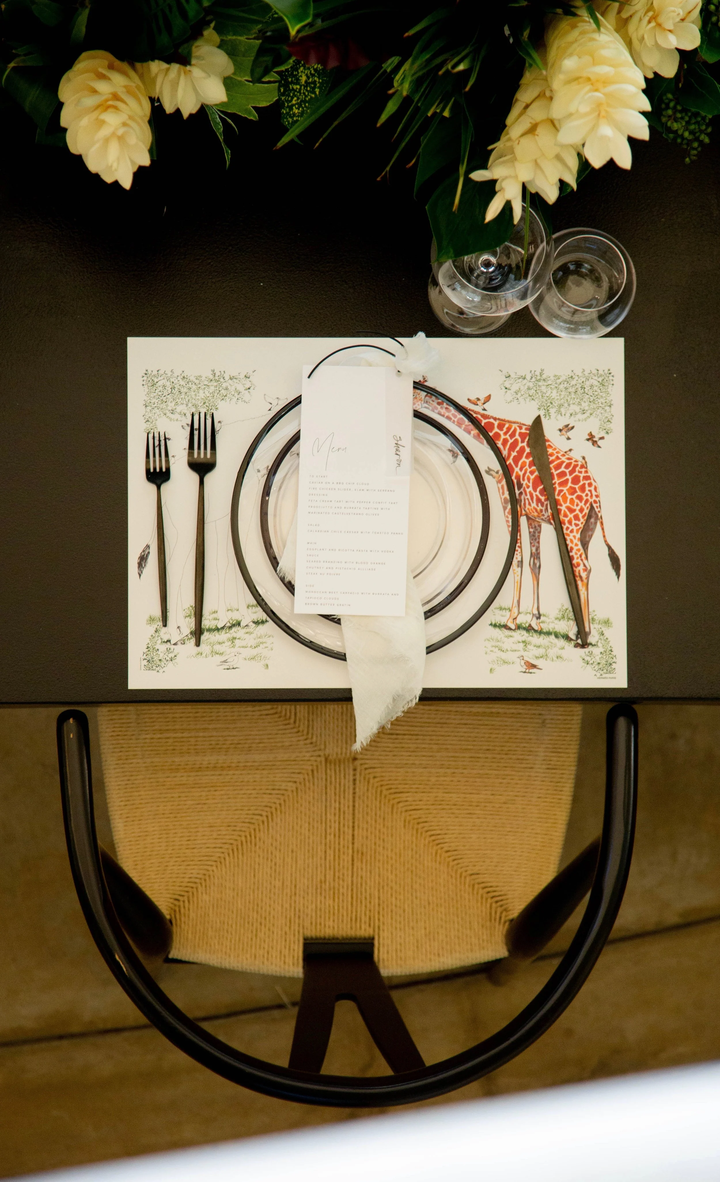 Party Planner and Event Producer - Safari Themed Baby Shower Plating Design