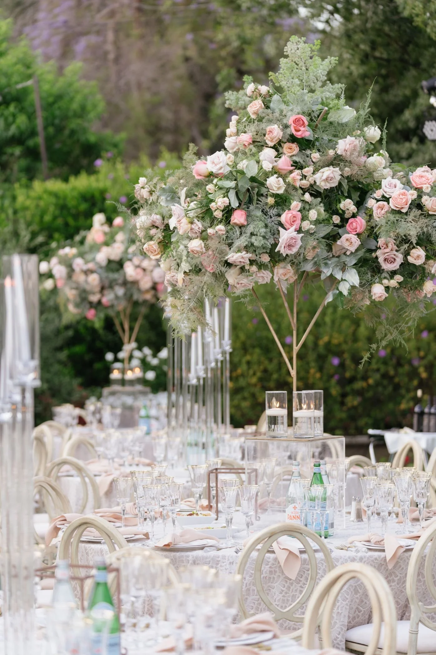 Outdoor Home Wedding in Los Angeles with Elegant Styling and Natural Garden Details