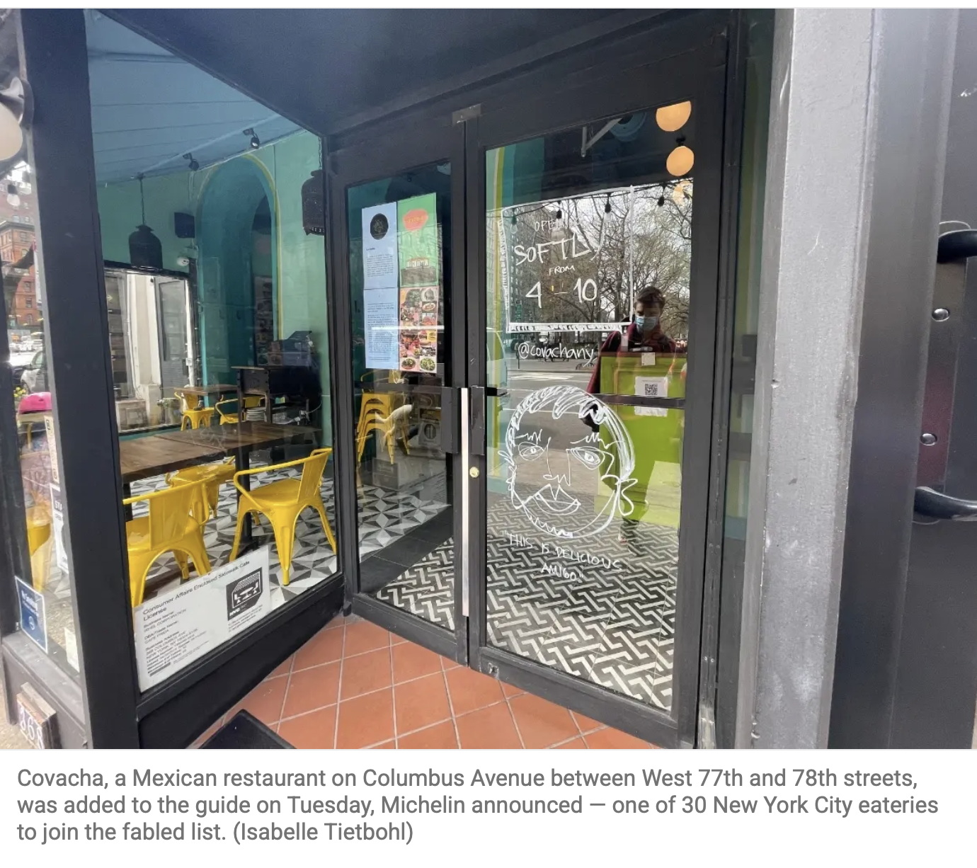 Covacha Added to the Michelin Guide 2022 on the Upper West Side 