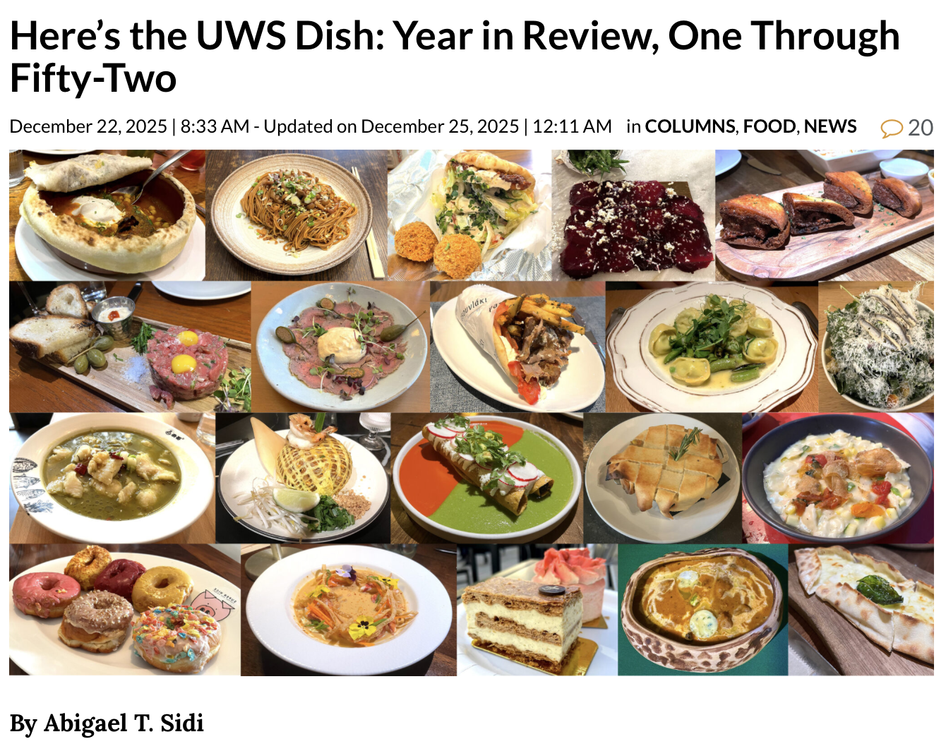 Covacha Featured in Upper West Side Year in Review 2025