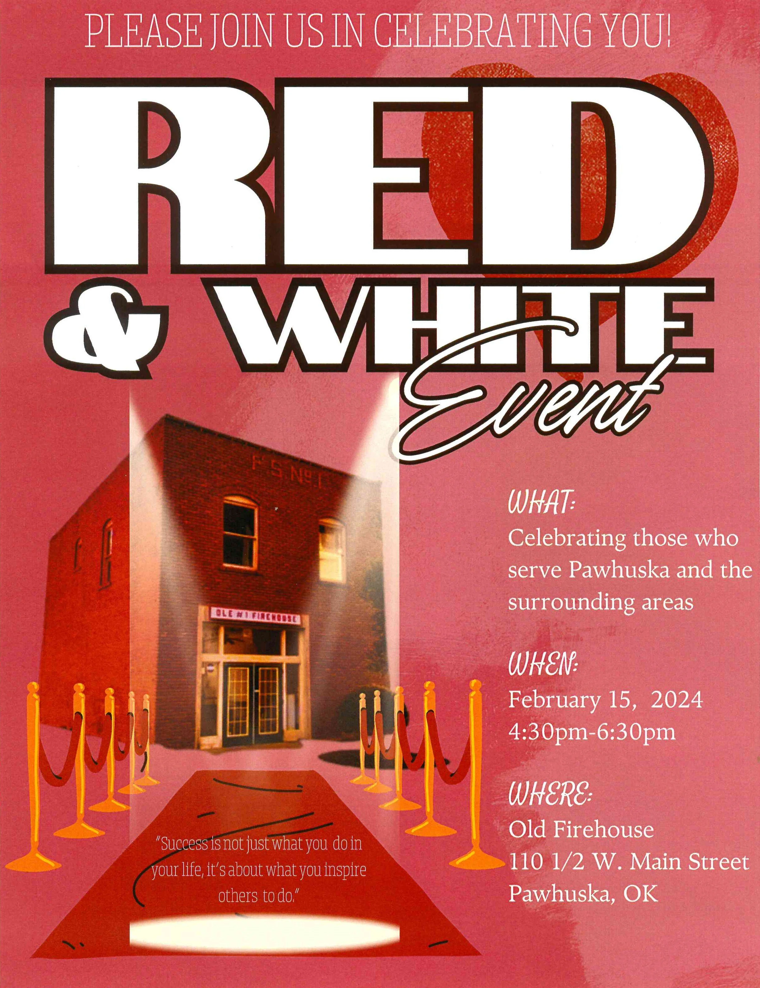 Red and White Event
