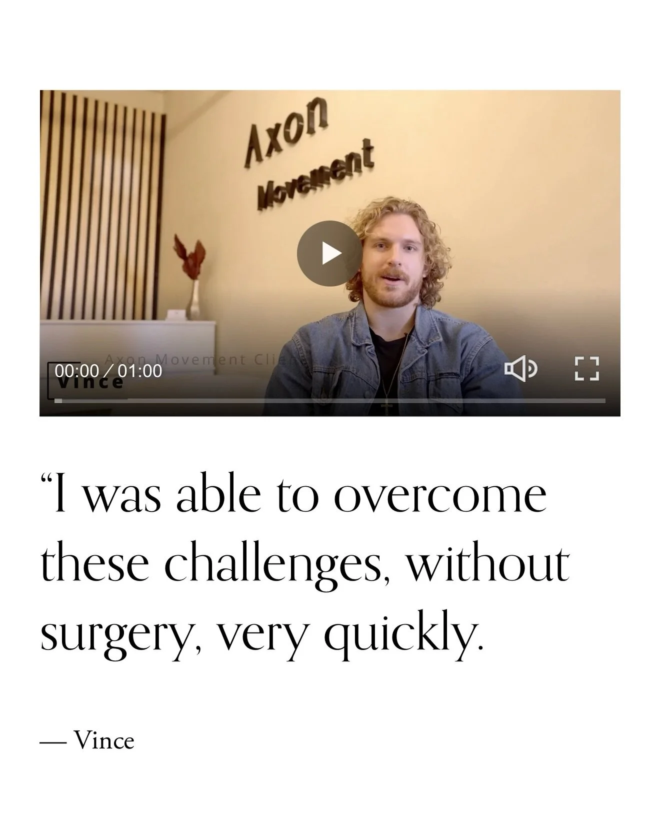 ⁉️ Did You Know ⁉️ we have a full video testimonial library on our website? &mdash;> Link in Bio. 

What are clients experiencing at @axon_movement ? 

+ Meniscus Healing without surgery
+ Chronic Sciatic Pain gone in 1x session
+ Breakthroughs in