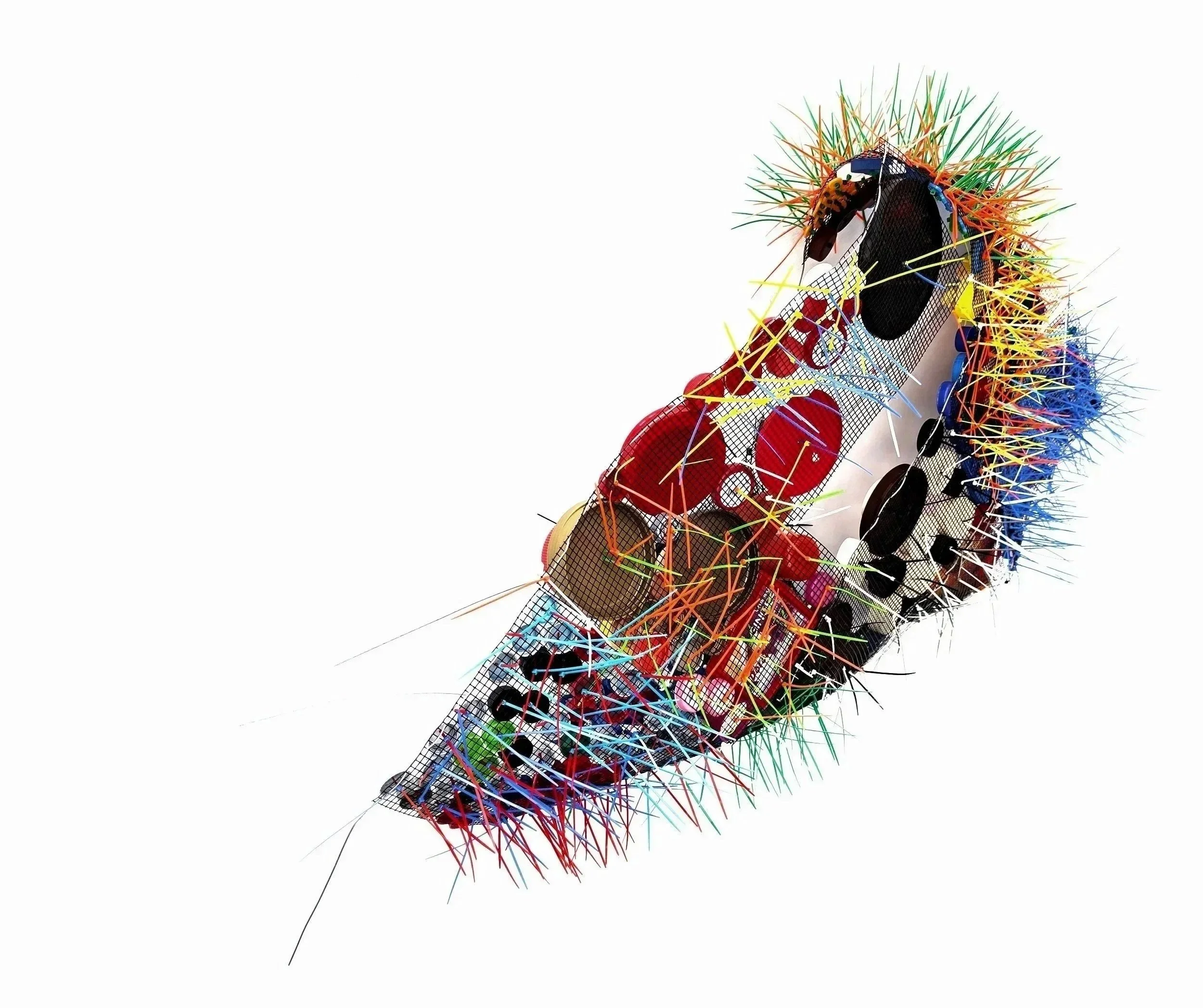 L1.01, various plastic, 36" by 20", 2025.