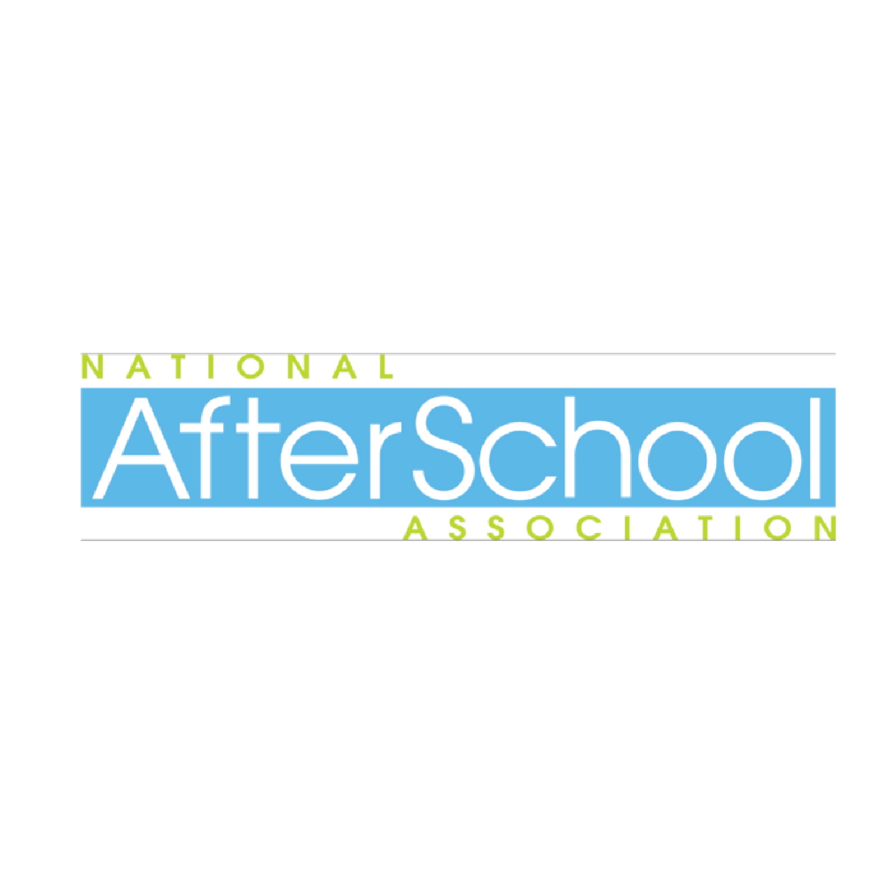 Logo of the National AfterSchool Association with blue, green, and white text.