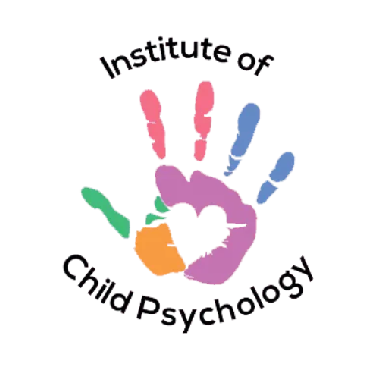 Colorful handprint logo with the text 'Institute of Child Psychology'