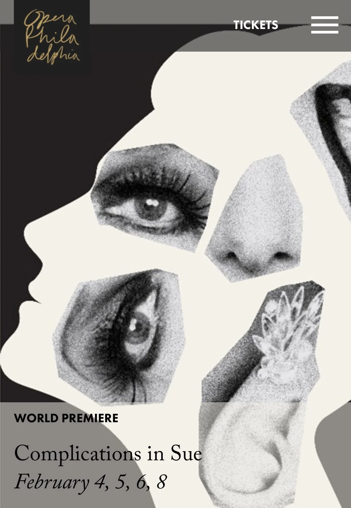 OPERA PHILADELPHIA presents World Premiere COMPLICATIONS IN SUE 
Wig Hair and Makeup Design by AMANDAMILLER