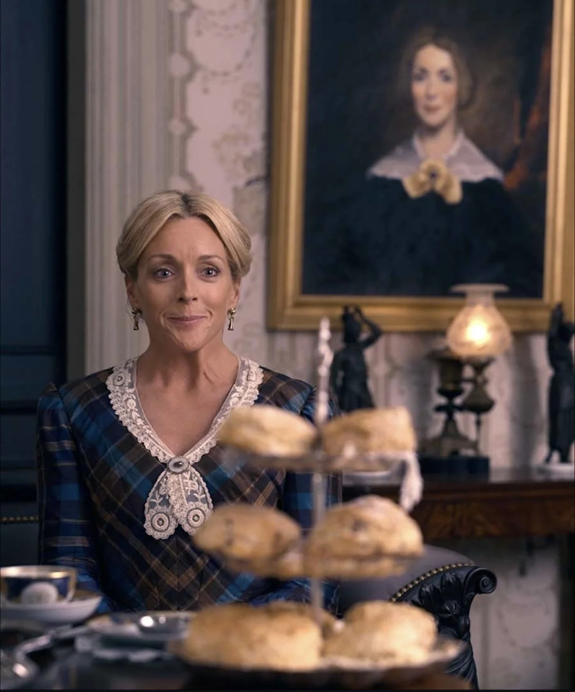 Custom lace hairpiece for Jane Krakowski in DICKINSON