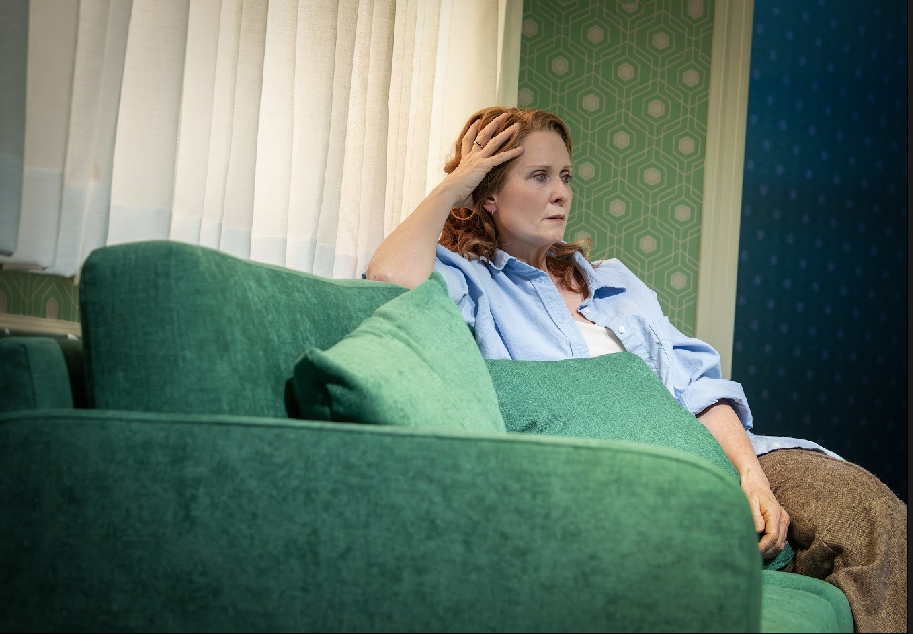 Cynthia Nixon wearing wig designed and created by Hair and Wig Designer Amanda Miller