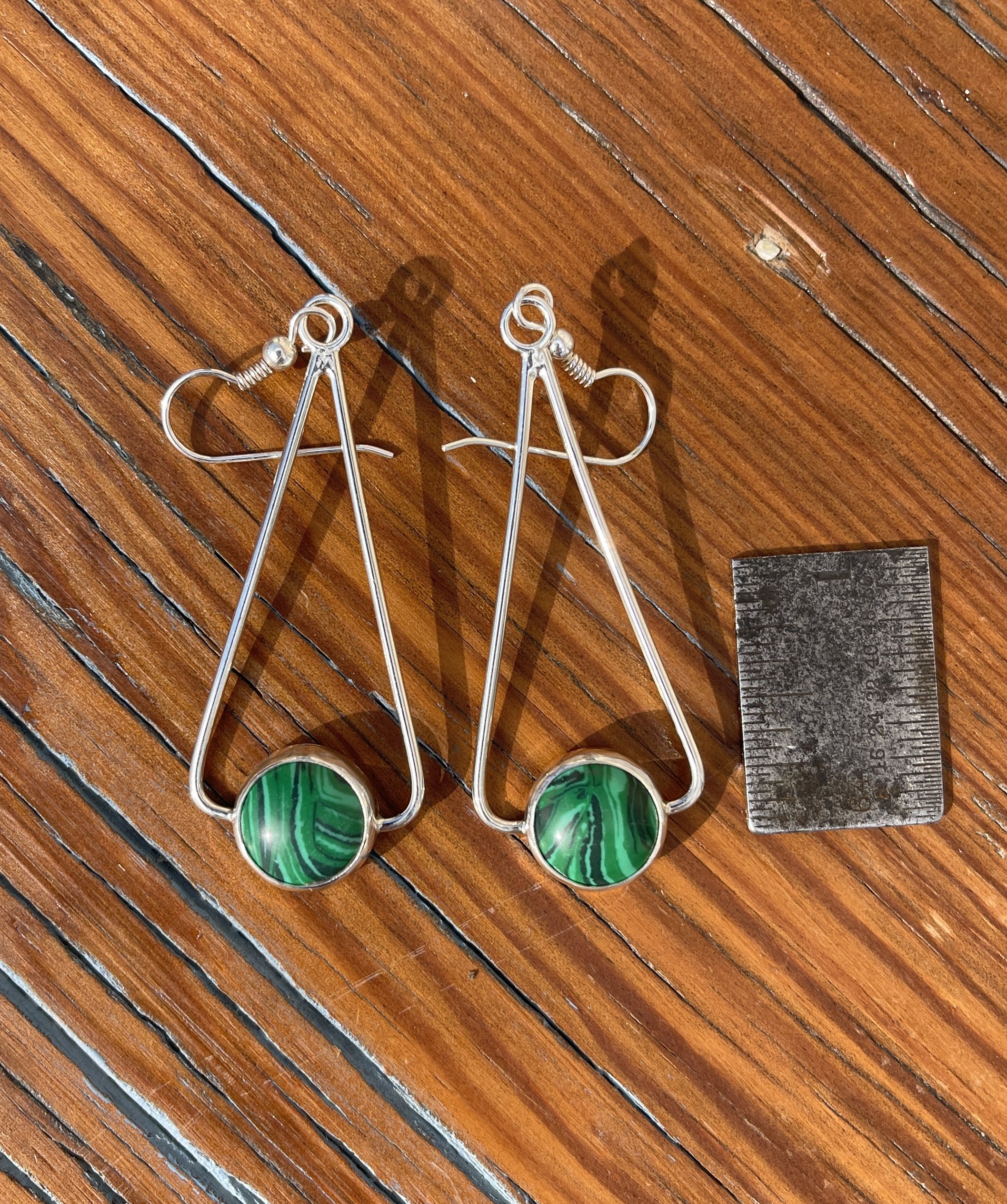 Malachite Earrings