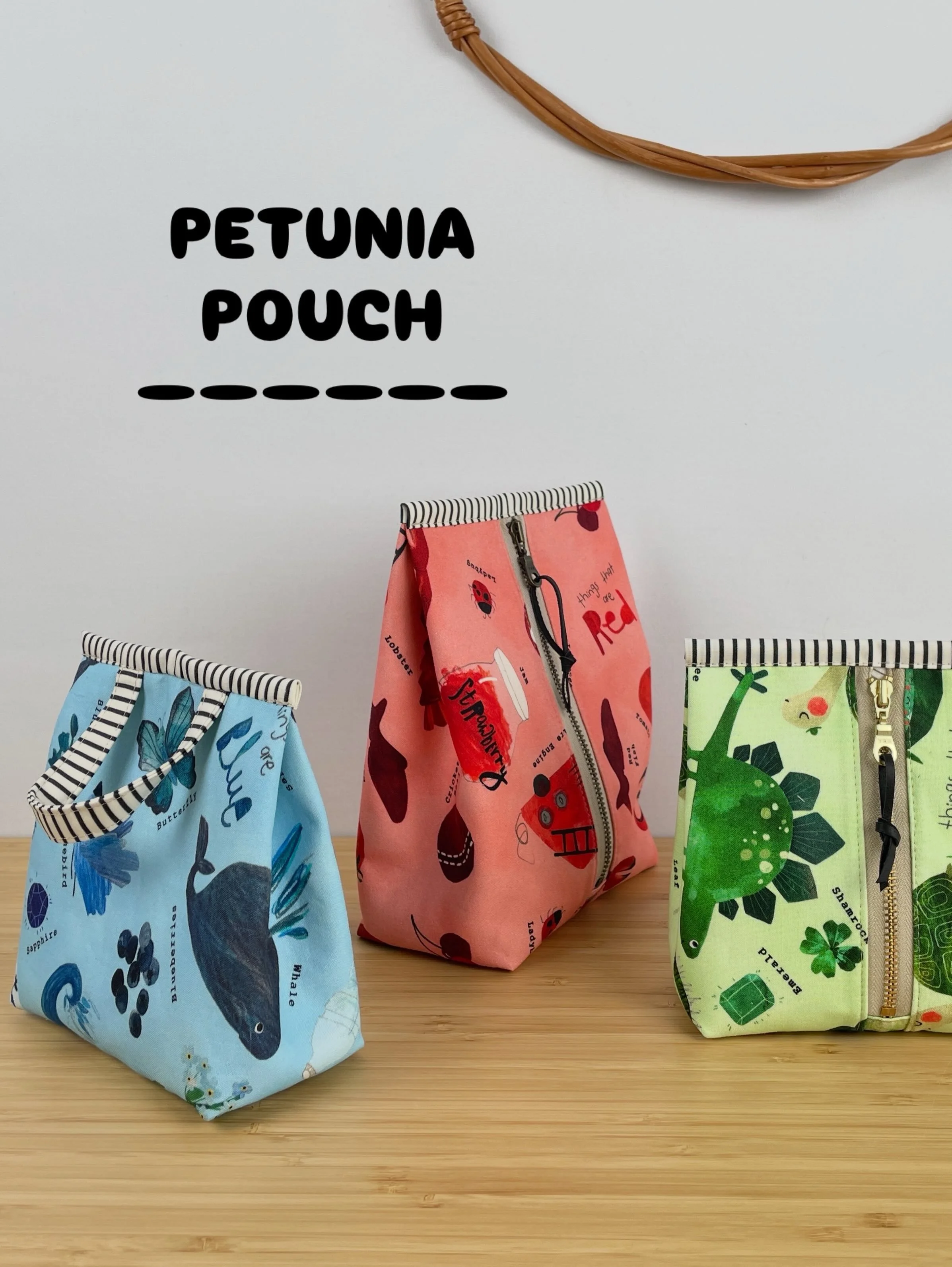 Are you searching for a quick, enjoyable project to sew this weekend? Then check out my Petunia Pouch.

This beginner friendly pattern comes in two sizes and I think you&rsquo;ll love the fun, unique shape of the finished pouch. Perfect for trinkets,
