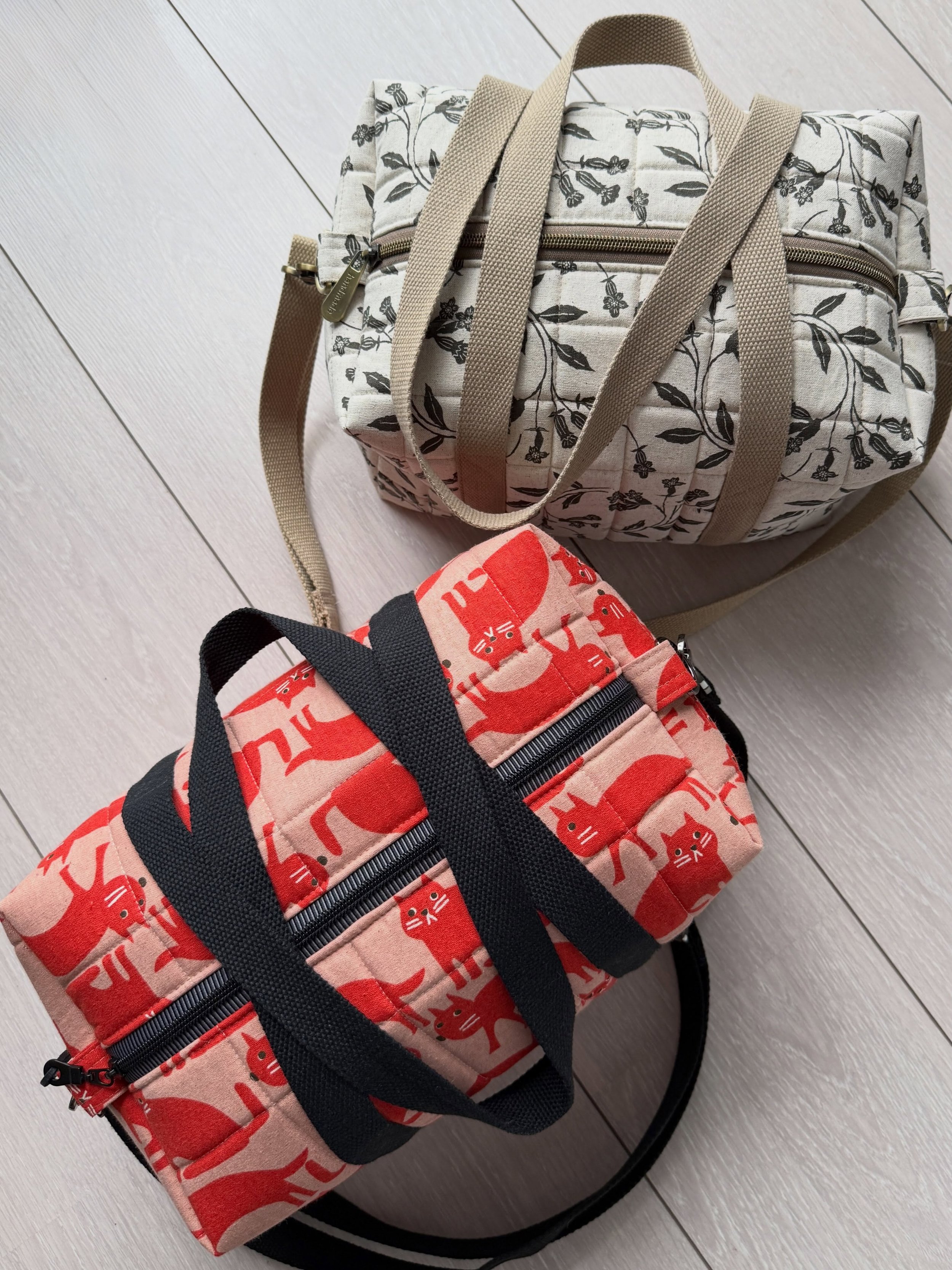 My newest sewing pattern, the NUTMEG MINI DUFFLE, is now officially LIVE!

And to celebrate, you can grab this fantastic pattern + video tutorial at 25% OFF introductory price through Sunday, October 18th. No coupon is needed, the price has already b