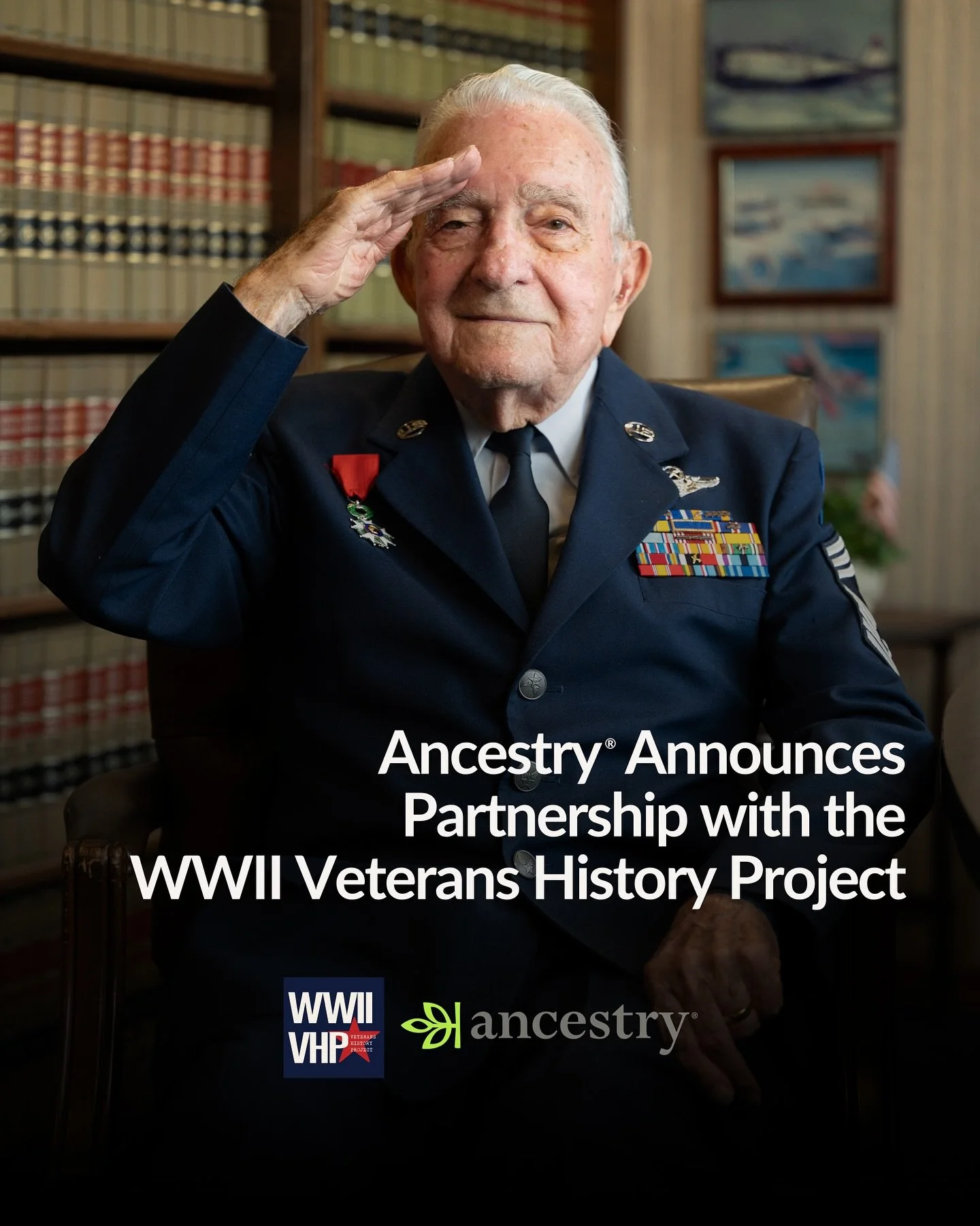To mark the 80th anniversary of the end of WWII, @ww2vhp is proud to announce a partnership with&nbsp;@ancestry, the global leader in family history, to preserve and share the stories of those who served. 

Together, we are honoring this historic mil