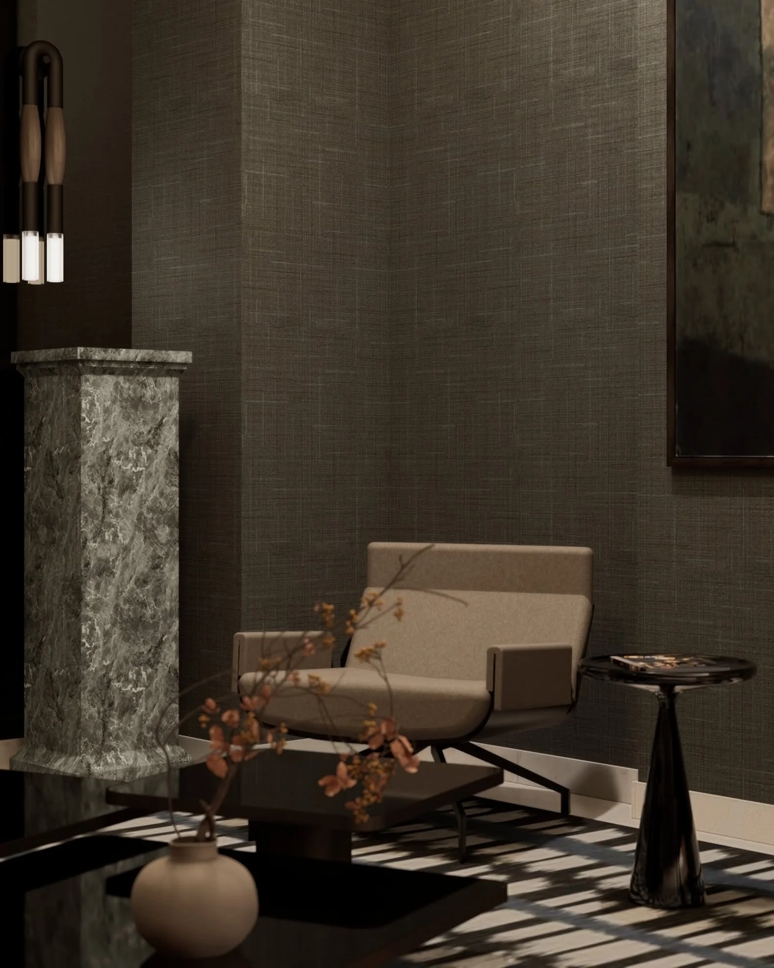 Designed for arrival. Defined by form. Elevated by material.

#studiodidonato 
#interiordesign 
#luxurydesign
#lighting
#lobby