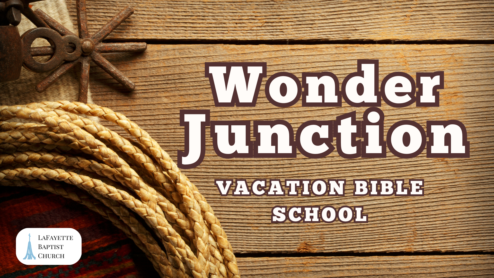 Vacation Bible School  "Wonder Junction"