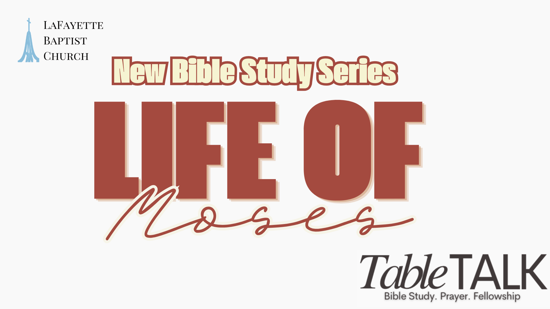 The Life of Moses - New Bible Study Series