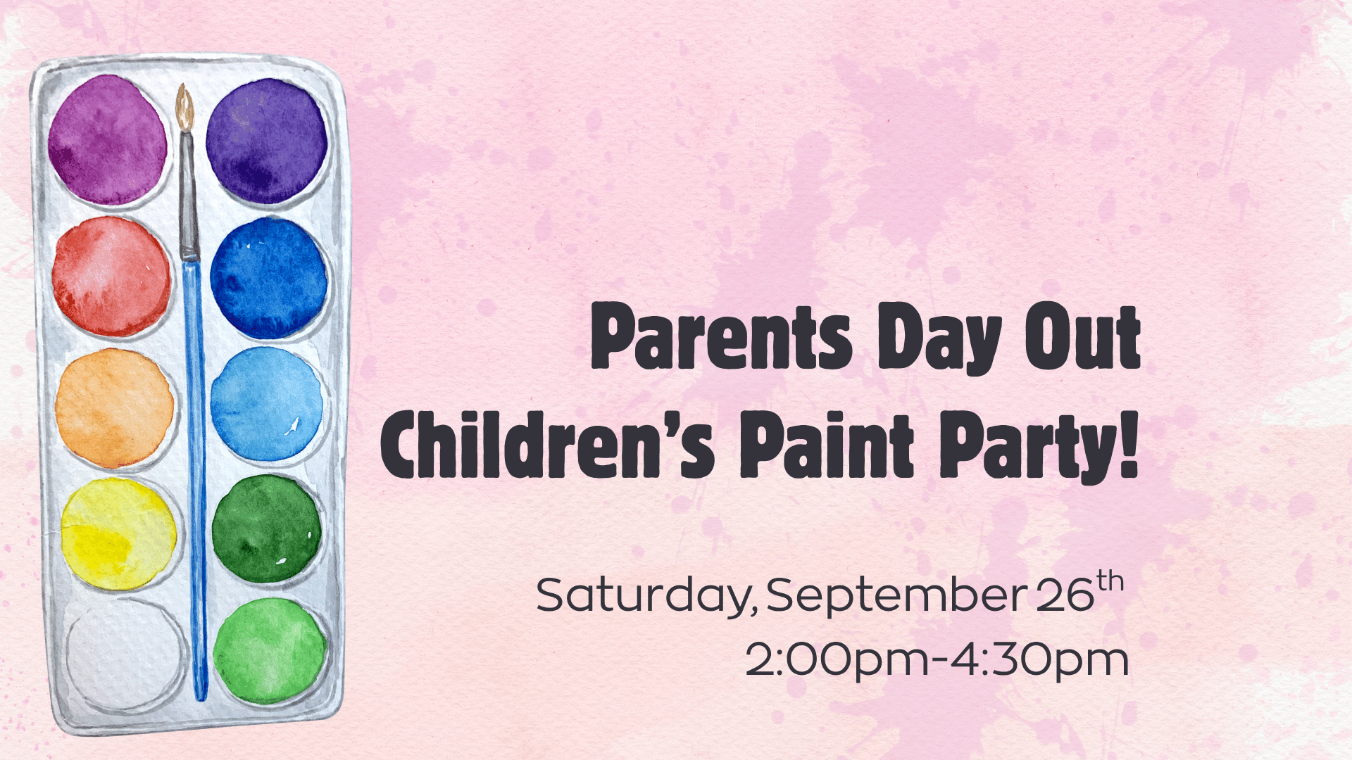 Parent's Day Out & Children's Paint Party