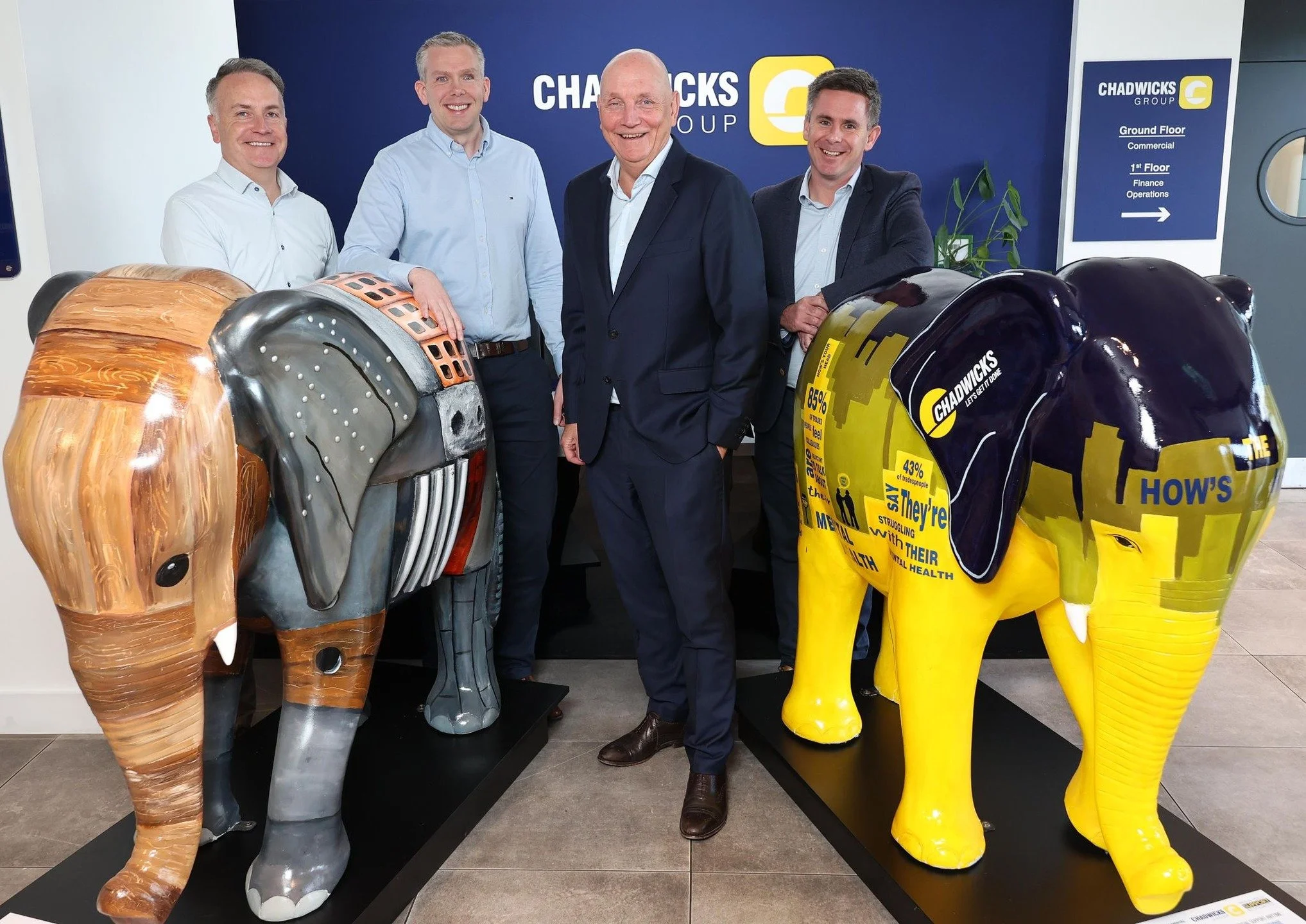 How&rsquo;s that for impact? 🛠🐘
We&rsquo;re so proud to team up with @chadwicks_ie, who are not only raising vital awareness around tradespeople&rsquo;s mental health, but also designing their own herd of Ellies to tour Ireland and spark conversati