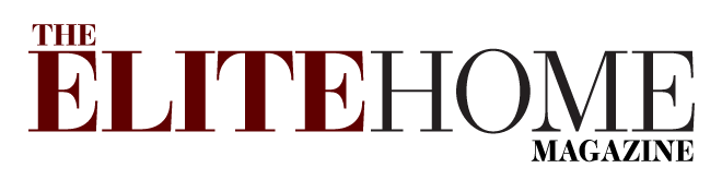Logo with the text 'The Elite Home' in red and gray letters.