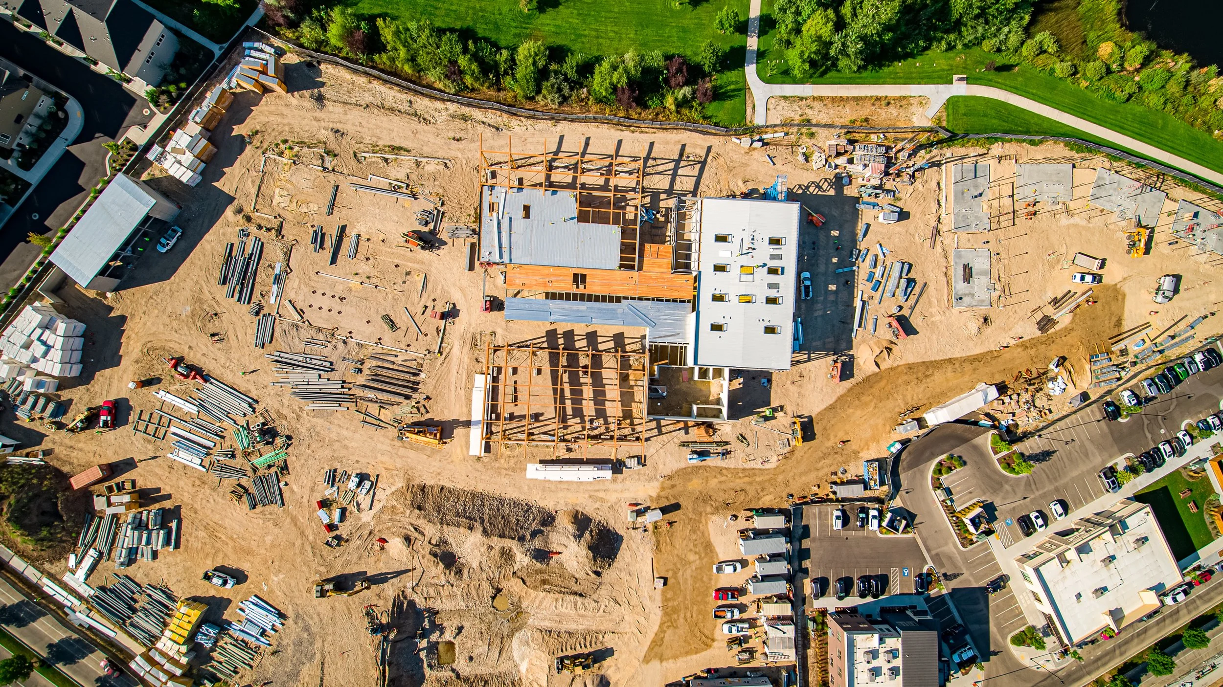 Construction Progress Mass Timber Installed — The Idaho Outdoor Fieldhouse