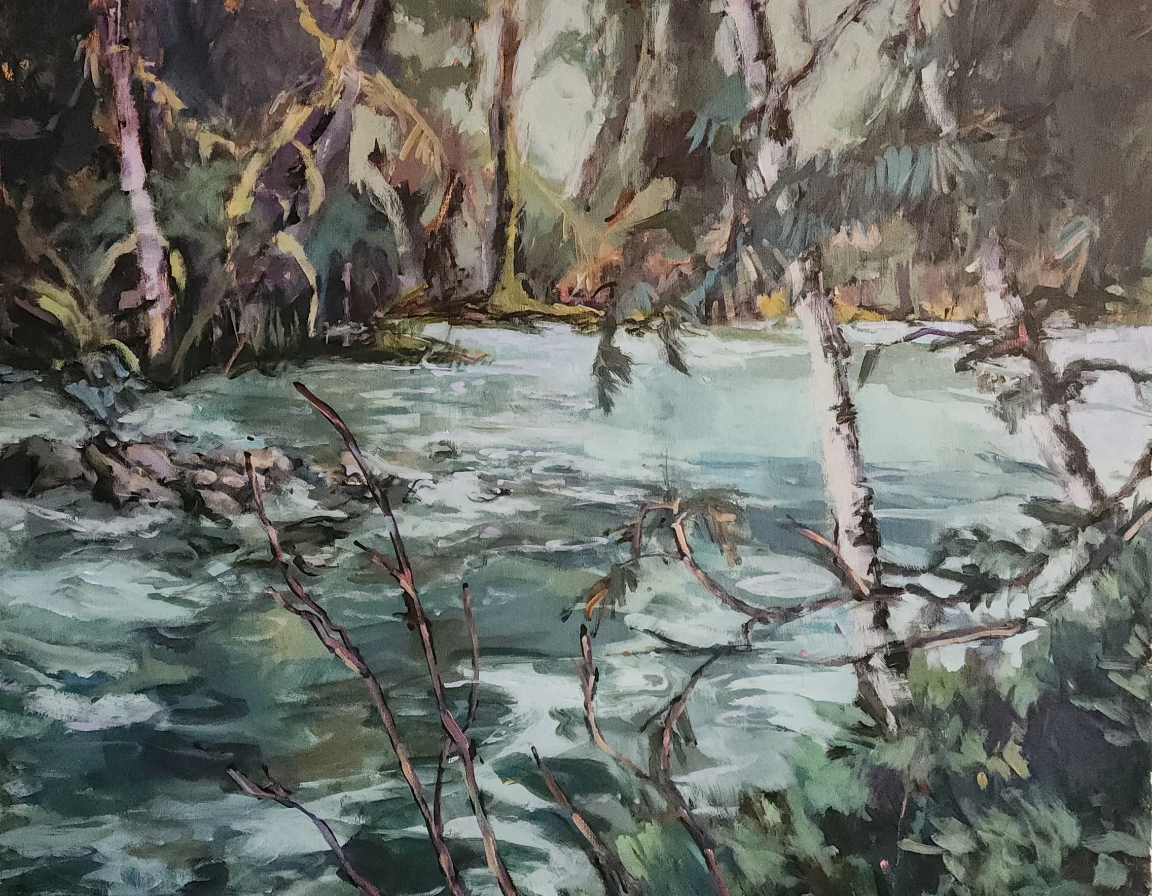 At the River's edge 22x 28 $850