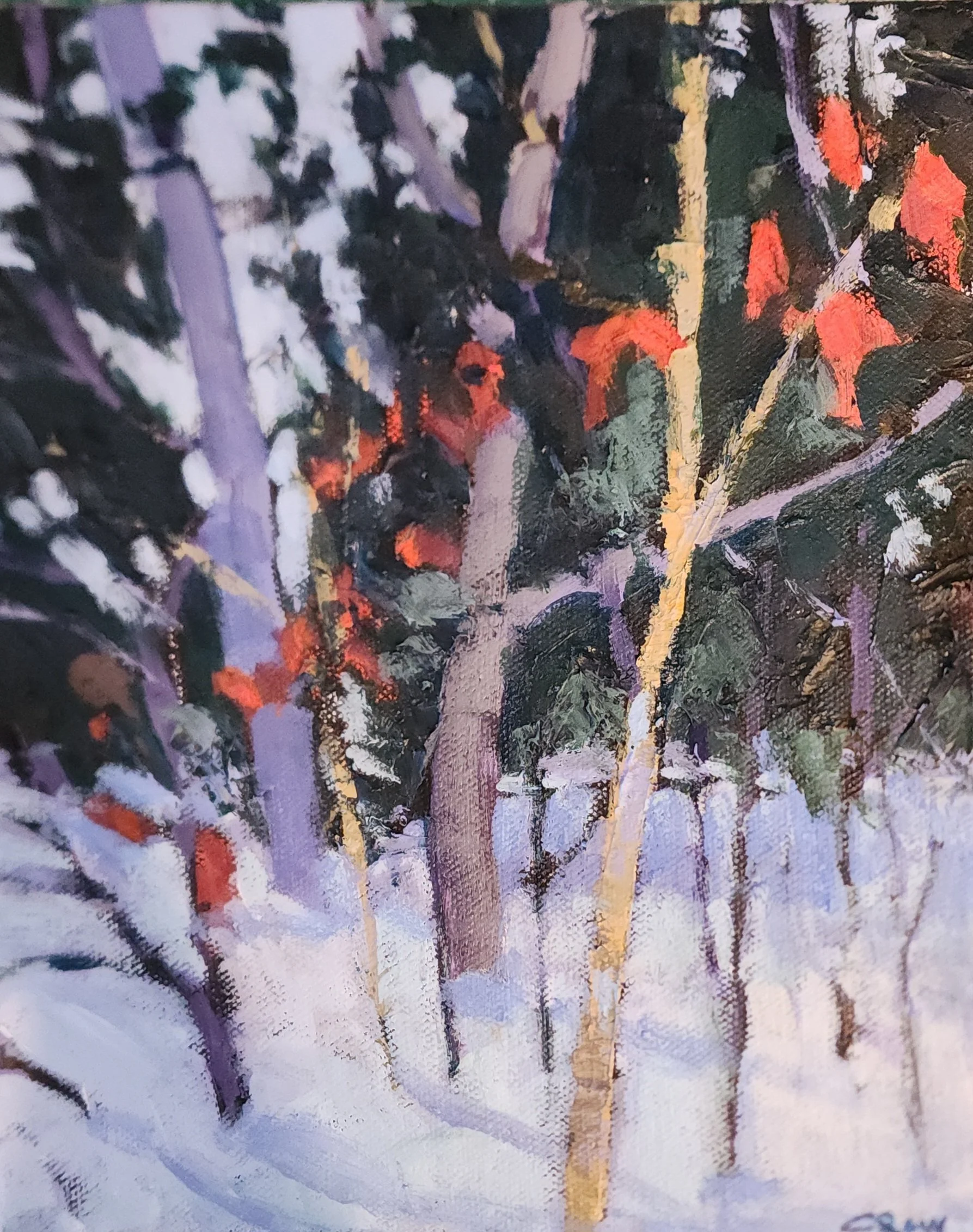 Hanging on by a Thread Acrylic 8"x10"  $180