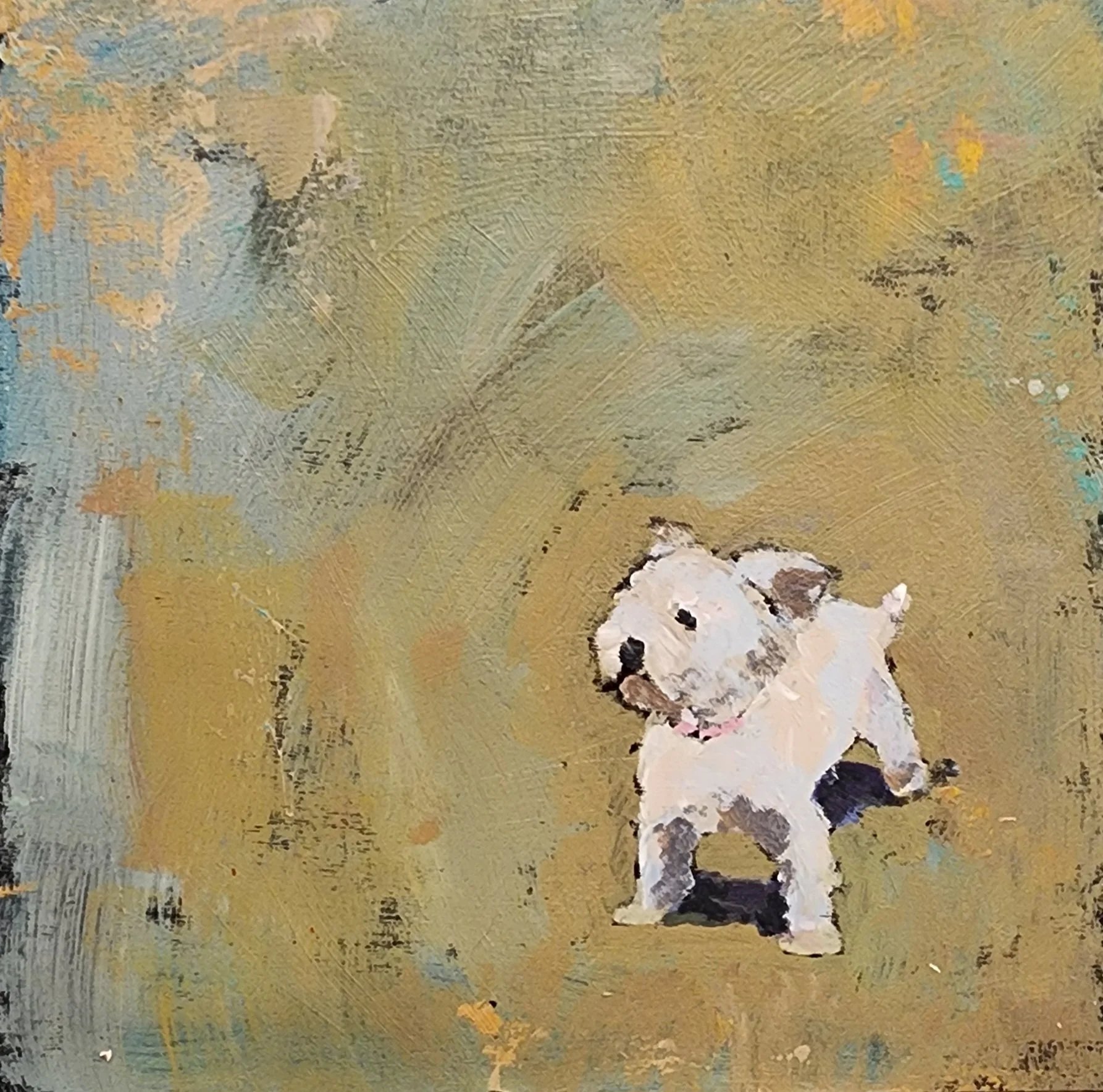 Beach Babe  Acrylic/Cold Wax  6"x6"   $115