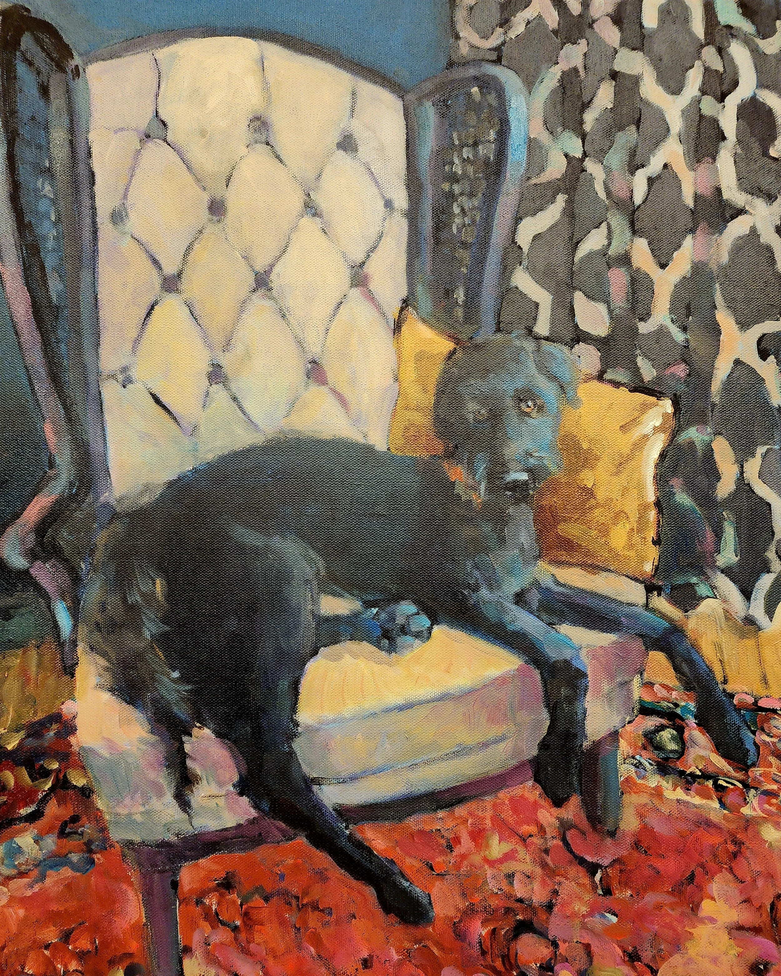 It's Good to Be the King  20" x 30" Private Collection