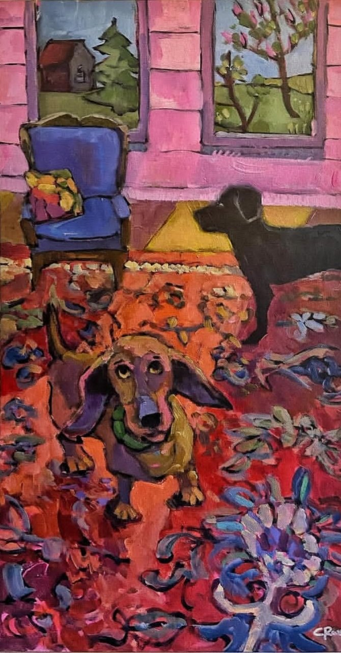 Who Me? 12x24 Acrylic  SOLD