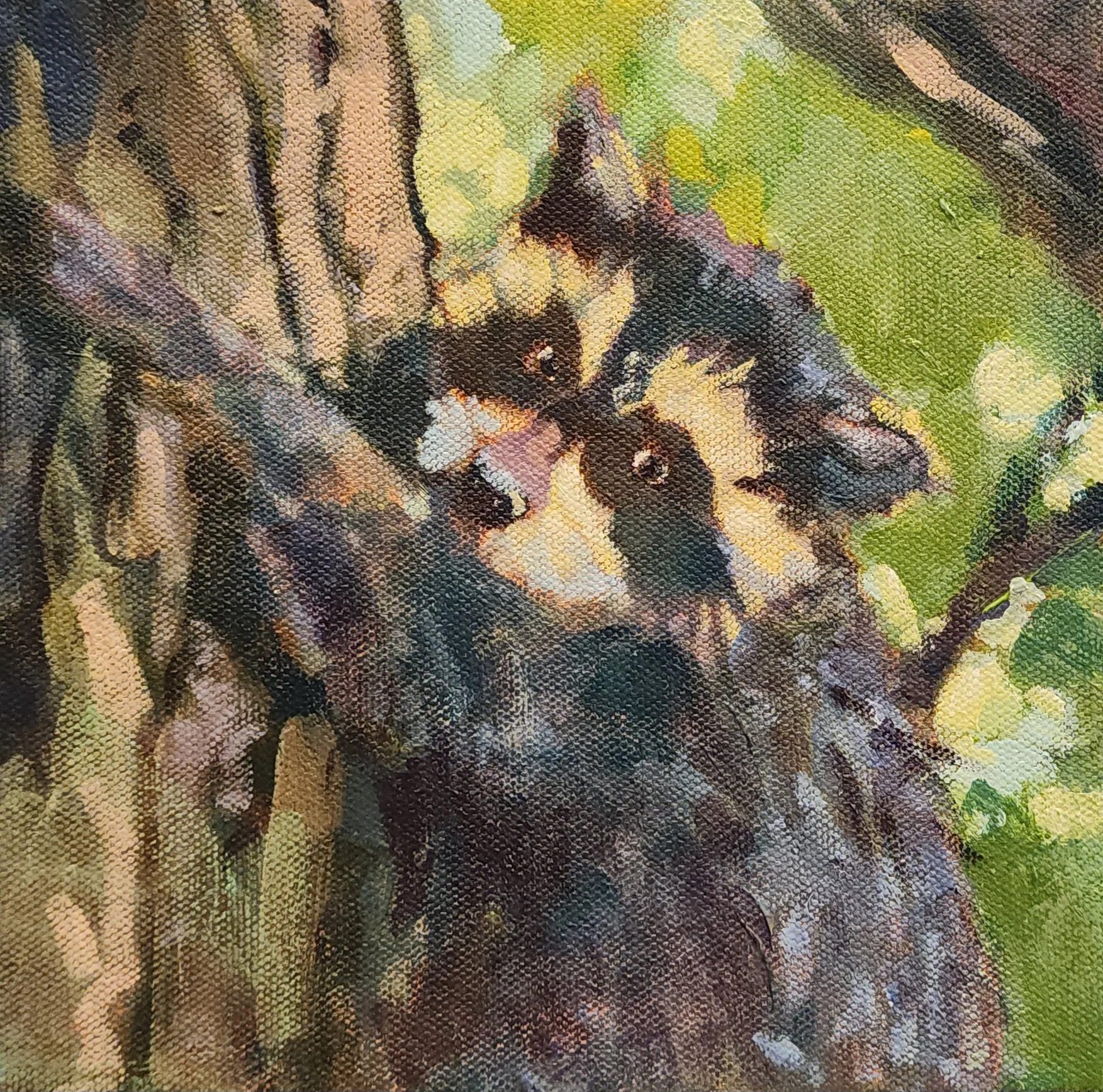 Who Me?  8"x8" Acrylic $160