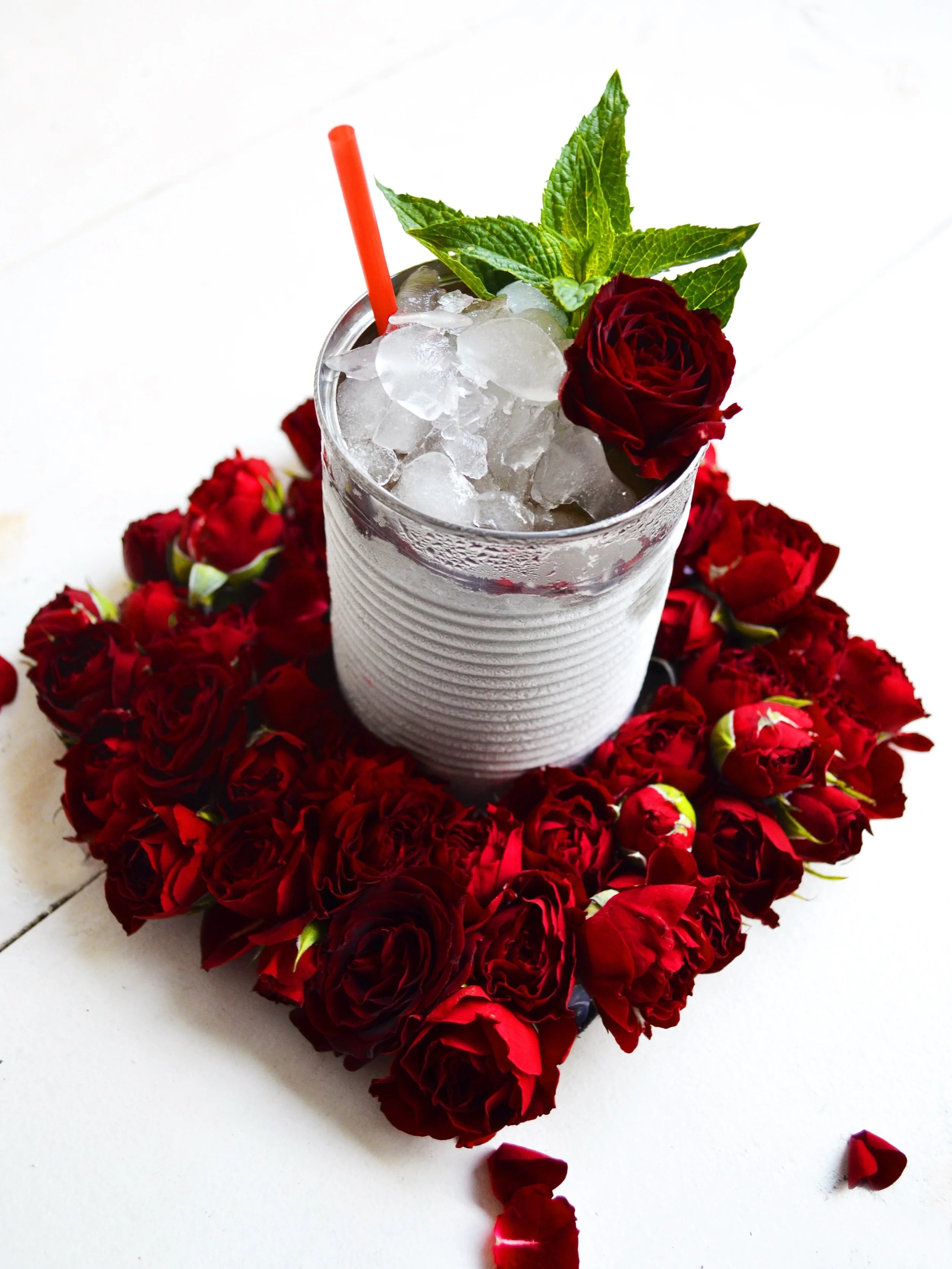 Julip Roses Mint Rose Petal Julep — Drinking with Chickens- craft cocktail recipes