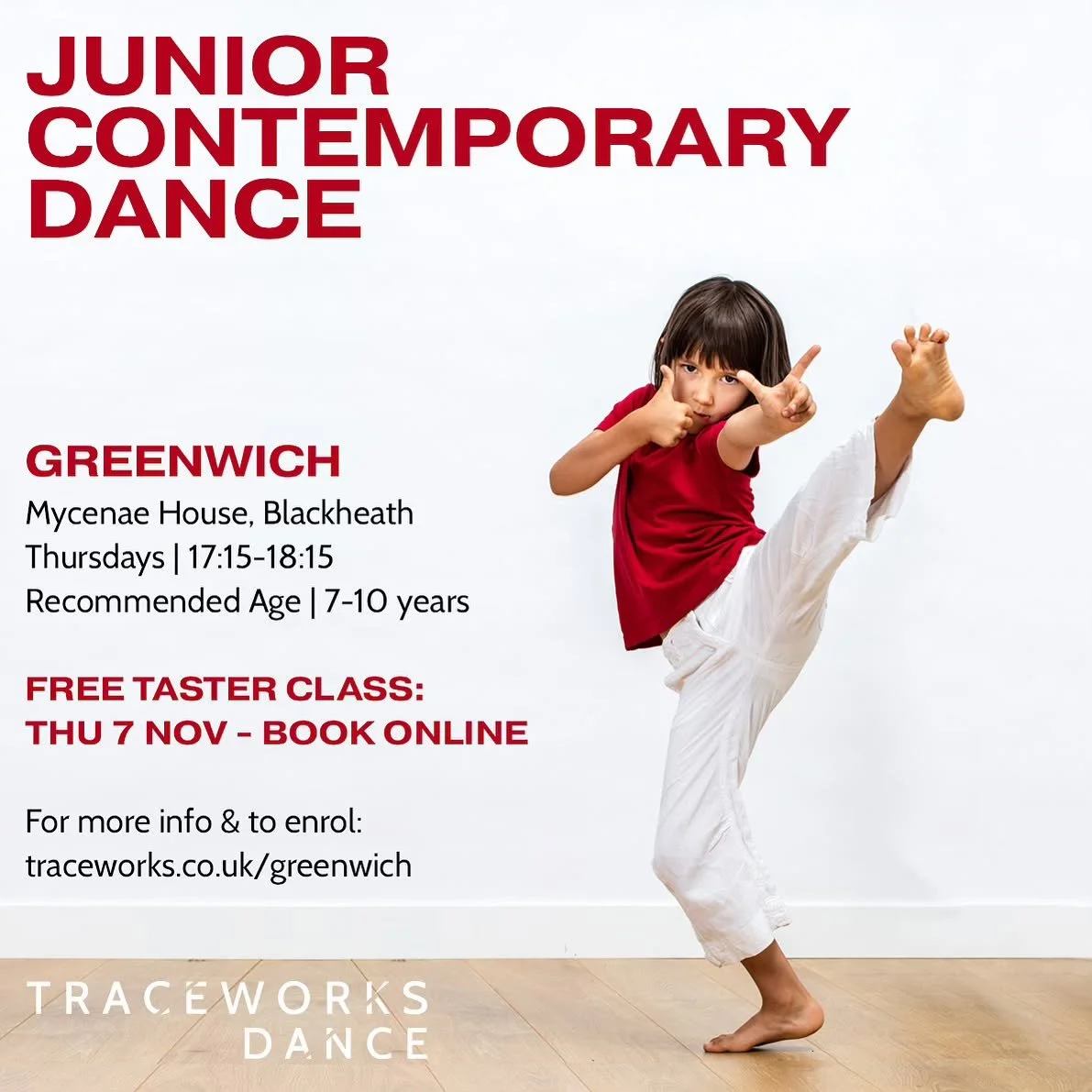 🌟NEW CLASS ALERT🌟 Junior Contemporary Dance in Greenwich! These classes (recommended for 7-10yrs) at Mycenae House are the perfect place for improving dance skills, exploring creativity and learning exciting choreography&hellip; all while having fu