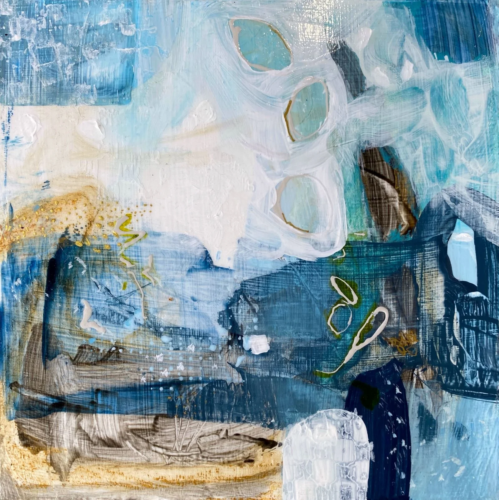 Ocean Song
8x8" Acrylic and mixed media on 1 -1/2" cradled panel. 2023 $225 