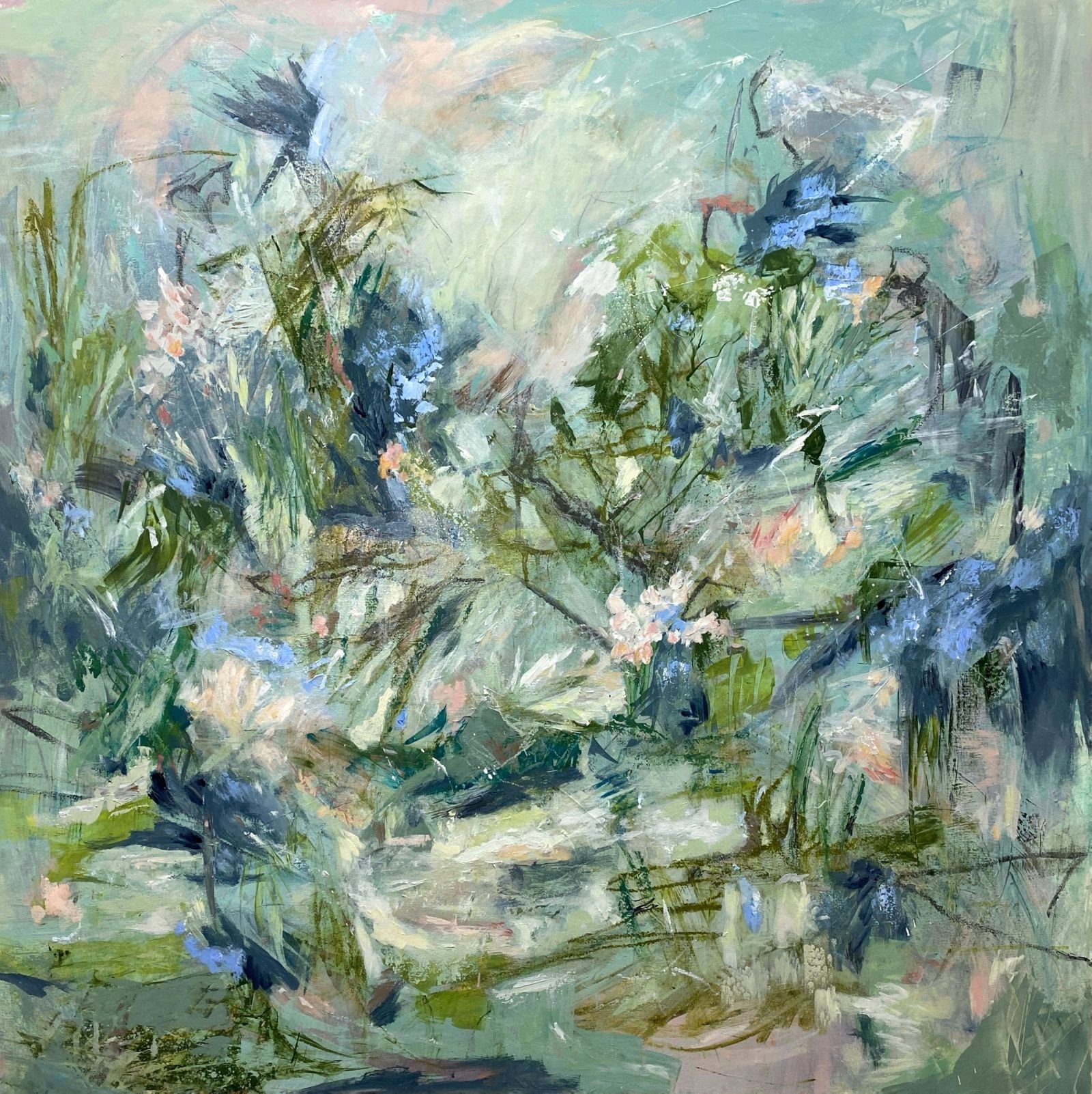 A Wilding in the Garden 36 x 36"