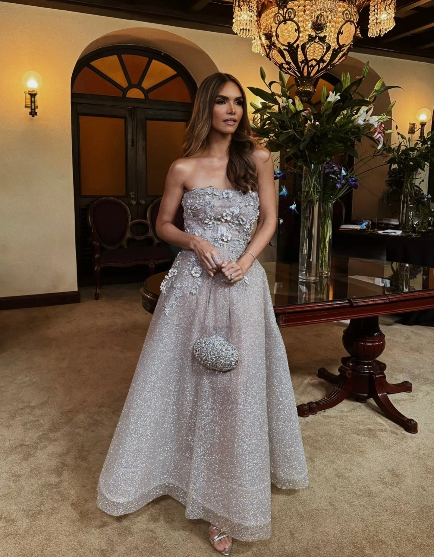 Judge @mademart Madesly Martinez at the preliminary night of Miss Universe Puerto Rico