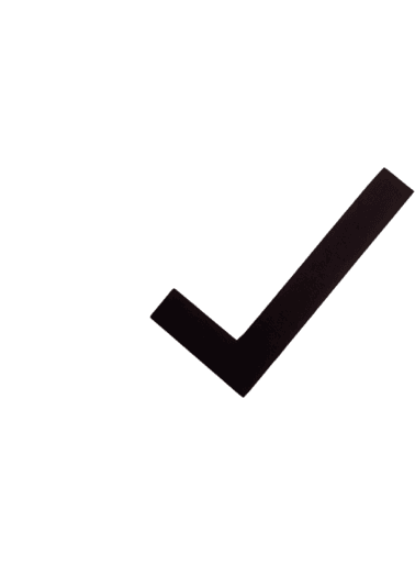 A black background with a dark check mark in the center.