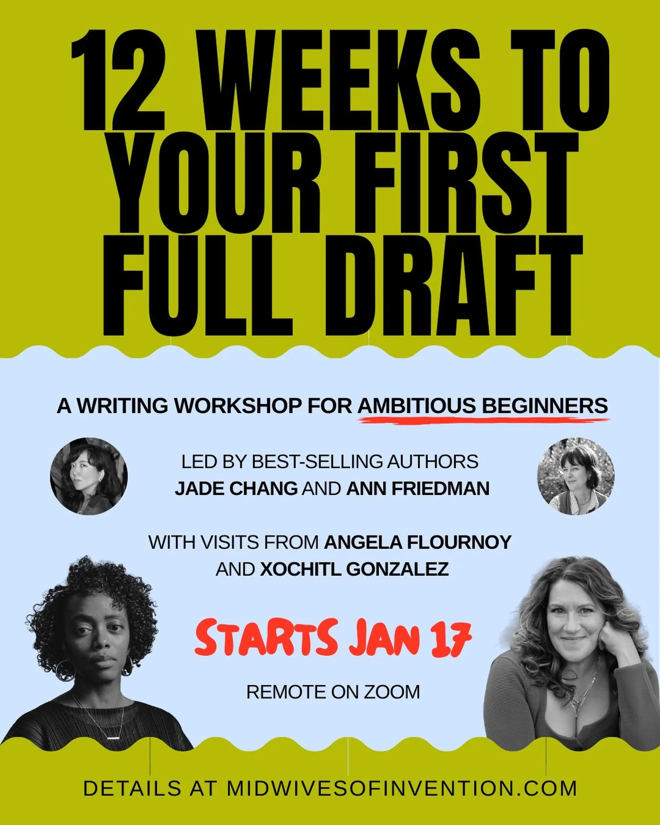 Start your year with @midwivesofinvention! The perfect class for serious and ambitious beginners ready to get. It. Done. Use code XOCHITL for $150 off the workshop. 🤫🎁