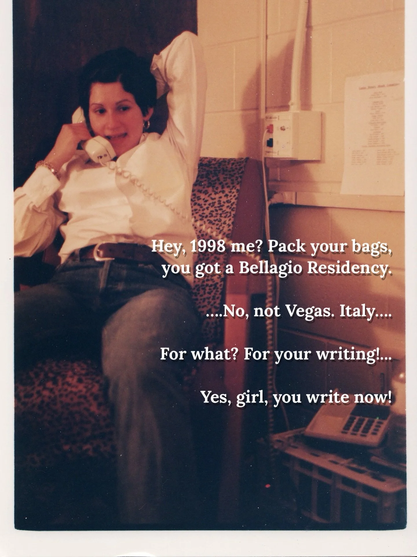 This photo is second semester, my junior year. I&rsquo;d just gotten back from Italy where I was talked into this haircut by a Milanese stylist, and I was so depressed... Not about the haircut. About leaving Italy. I&rsquo;d never been abroad before 