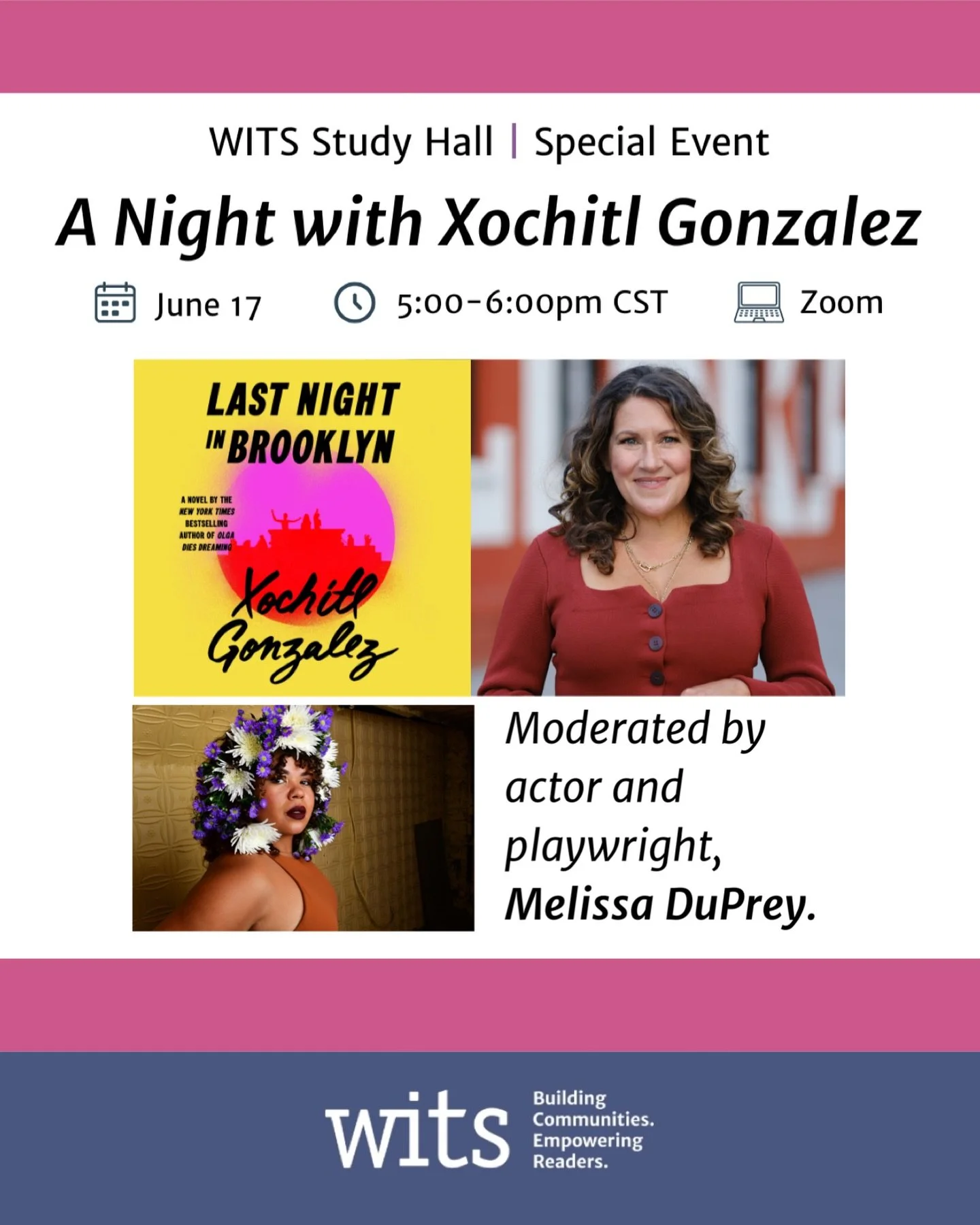 🪻FREE! VIRTUAL! EVENT! next week with the powerhouse @boomboomduprey in support of the wonderful literacy project @witschicago!!! RSVP on my website events