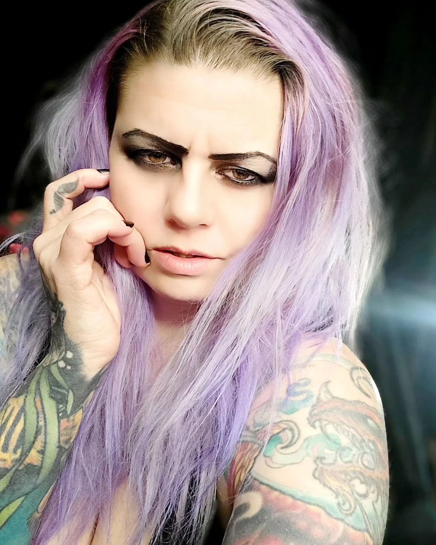Fuck yeah bud.

The face of learning a fuck ton especially from @steven been binging for days. Curiosity of perspective from an individual. Make you think, learn so much. Thanks bud.

#purplehair #rabbitholes #tattoosleeves #tattooedwomen #instagram 