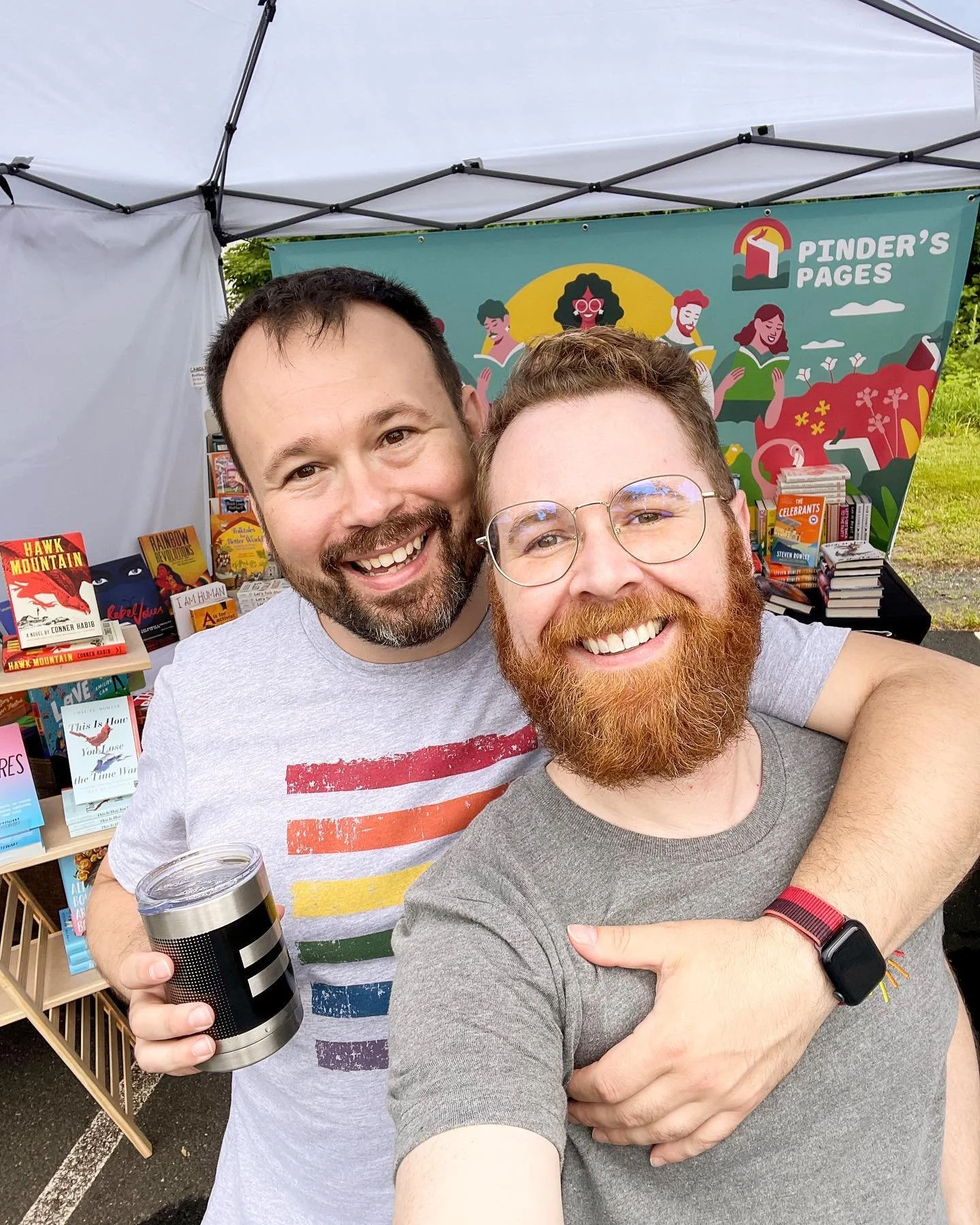 🏳️‍🌈Happy Enfield Pride!🏳️‍⚧️
🌈Rain or shine, we’re here at the Enfield UCC all day with tons of vendors and entertainers! 
📚Stop by, say hello, and pick up some queer books! 
#enfieldpride #pridemonth #pride #enfield #enfieldct