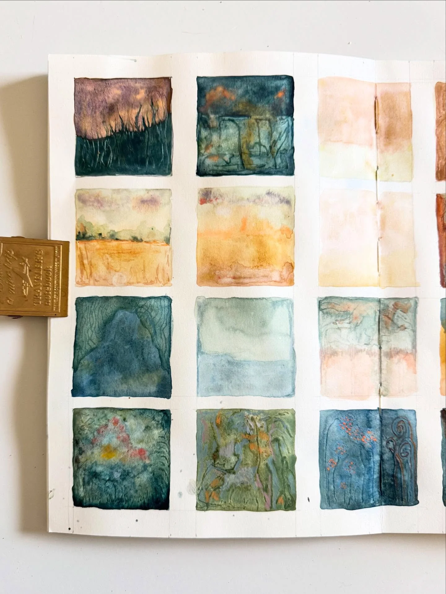 Sketchbook studies in watercolor