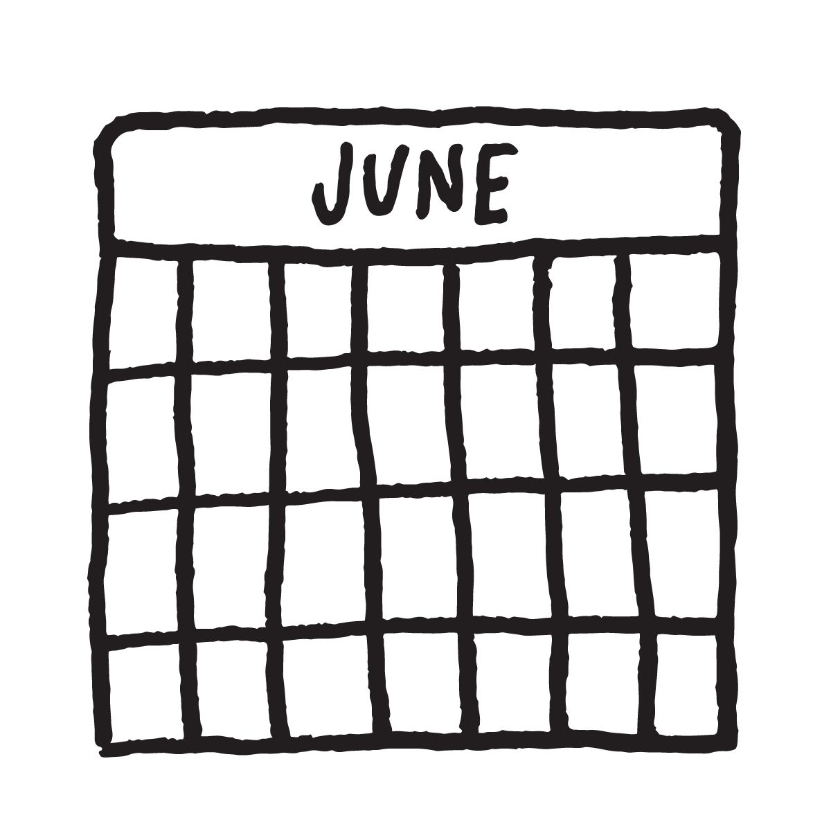 Hand drawn calendar icon