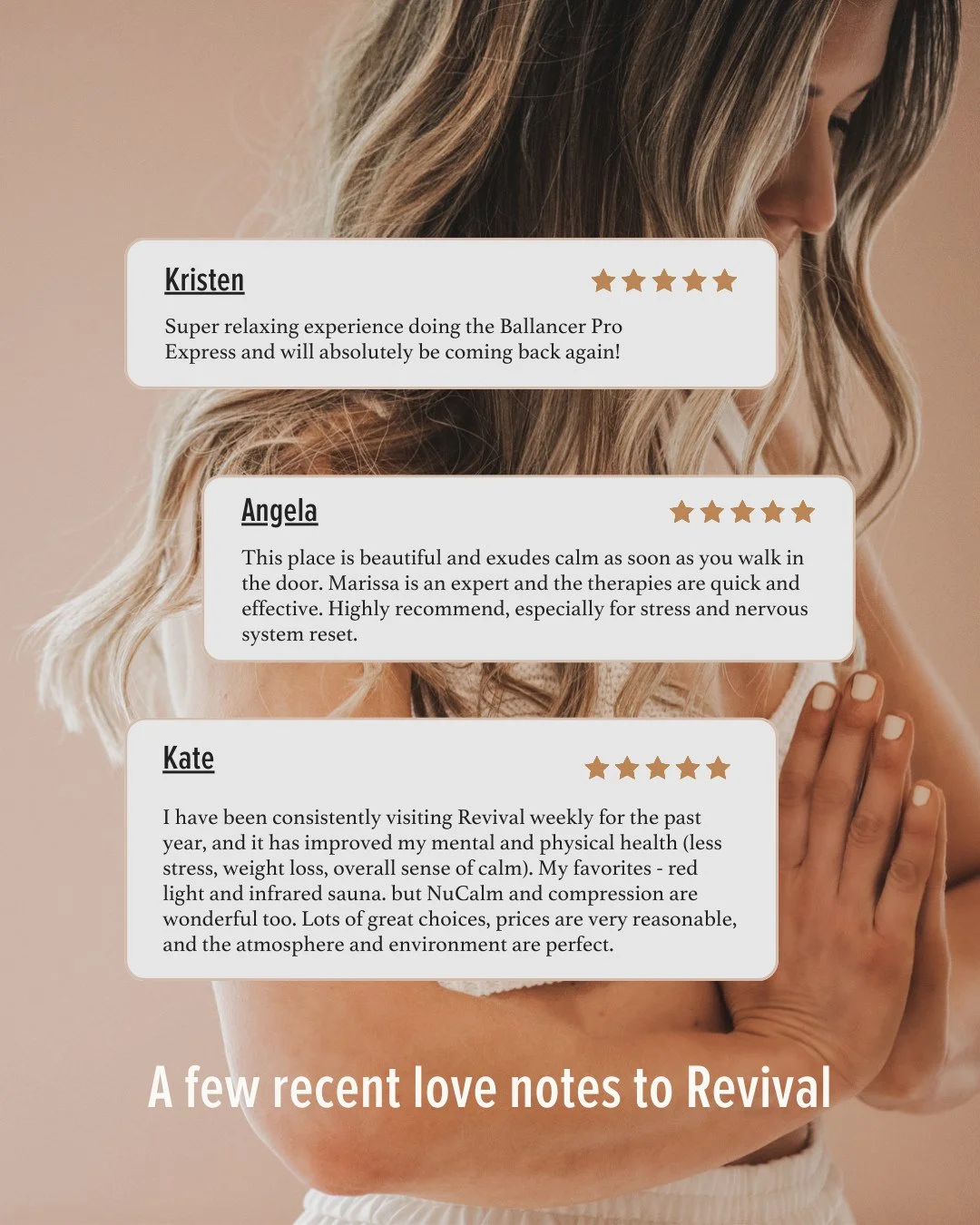 So grateful for these words 🤍⁠
⁠
Client reviews help others feel confident booking their first visit and support our small, local studio more than you know.⁠
⁠
If you&rsquo;ve visited Revival recently &mdash; whether you loved your experience or hav