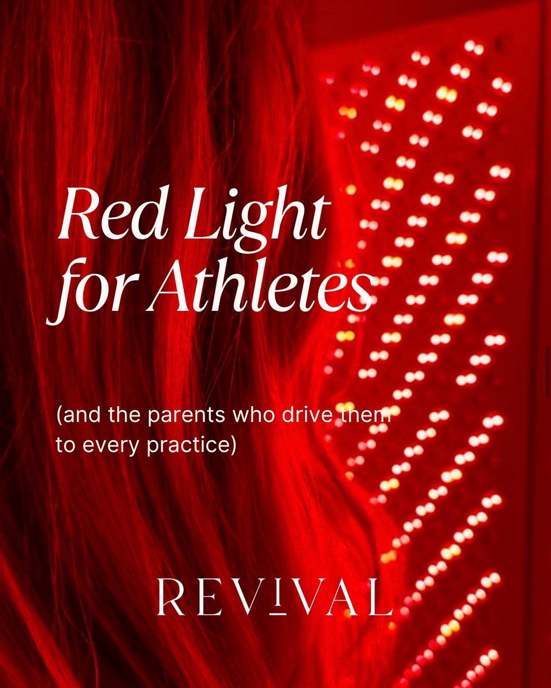 Your kid&rsquo;s pre-workout doesn&rsquo;t have to come in a neon tub. 🫠

Red light is the unflavored version: a session before practice to prime, and another after the game to recover. No powders, no caffeine, no sketchy ingredient labels.

Not a v