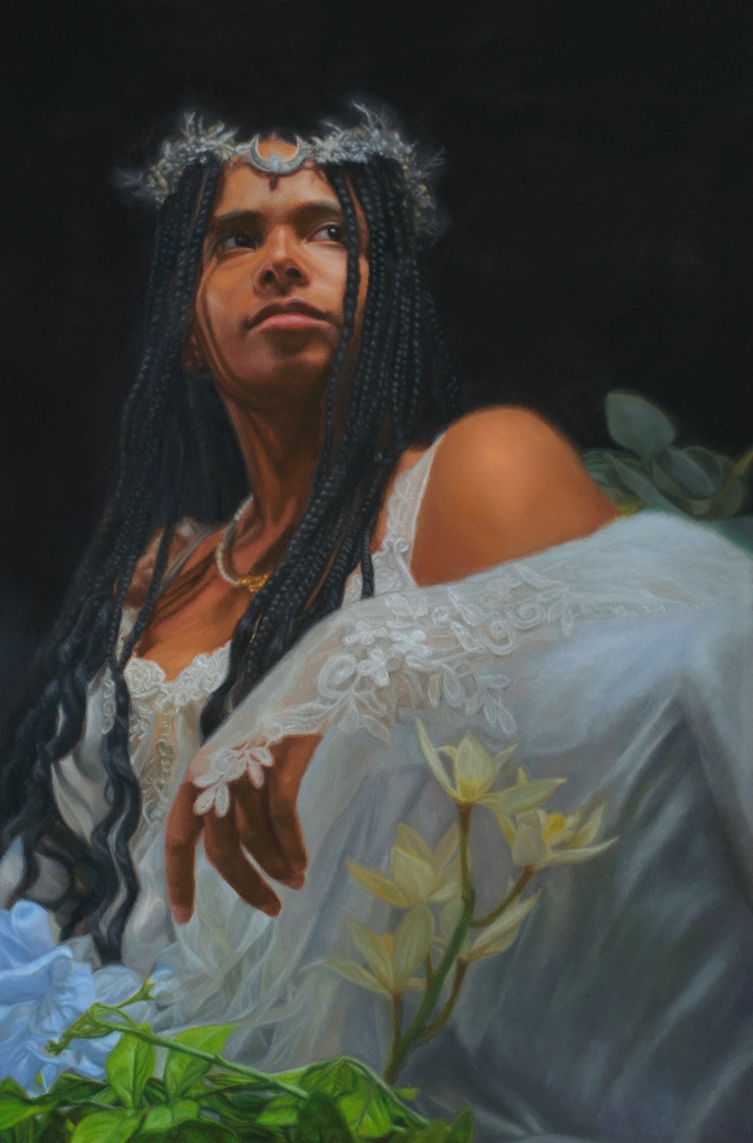 Persephone (Opal), oil on panel, 18" x 27" (2026)